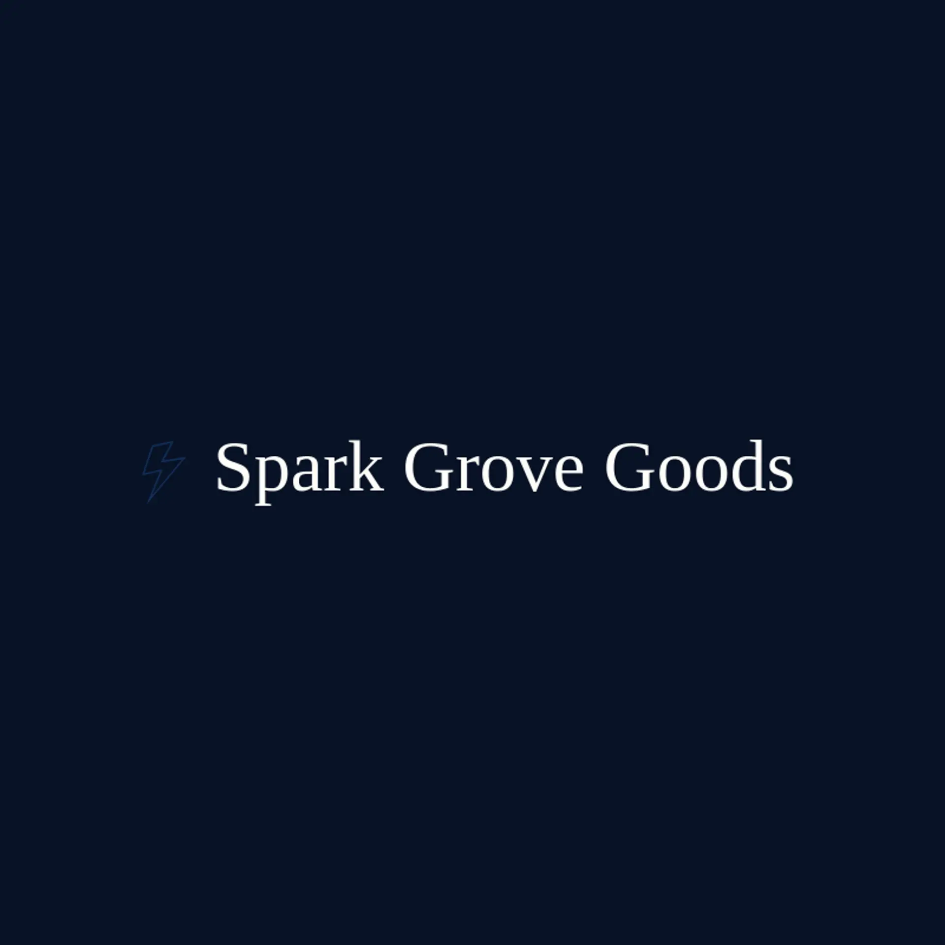 Spark Grove Goods logo for spark