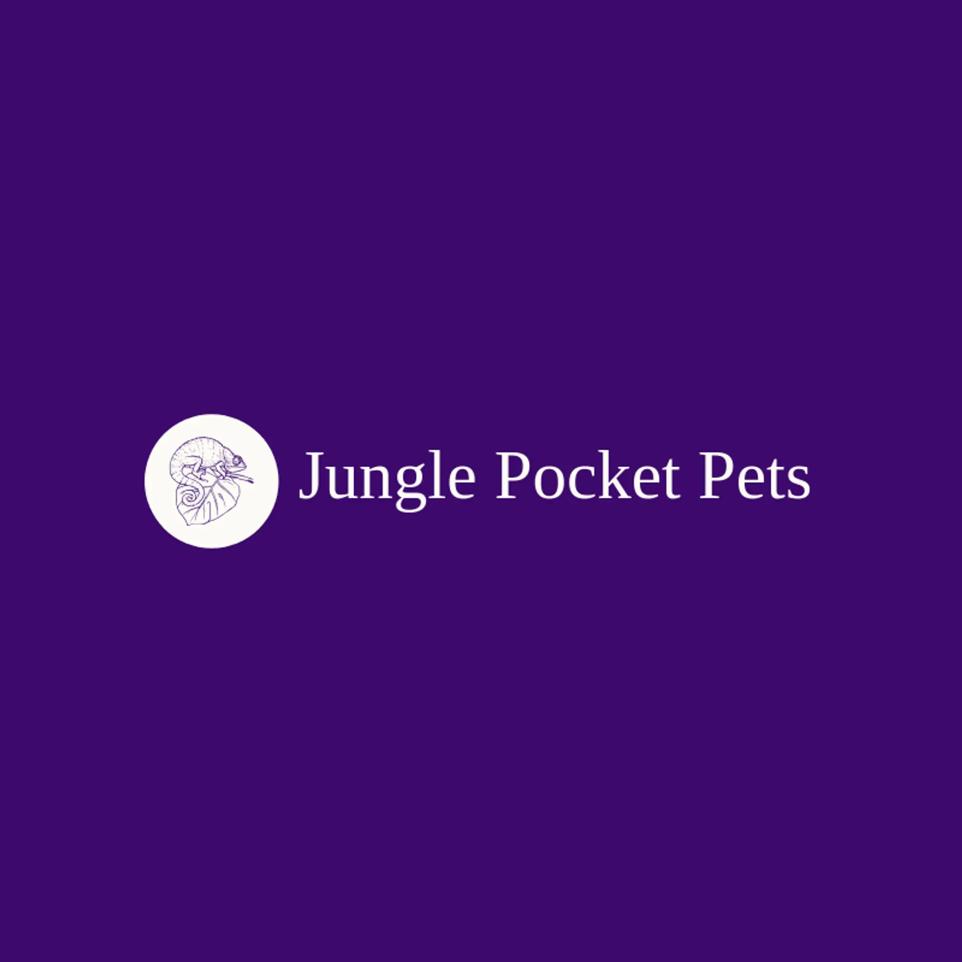 Jungle Pocket Pets logo for chameleon