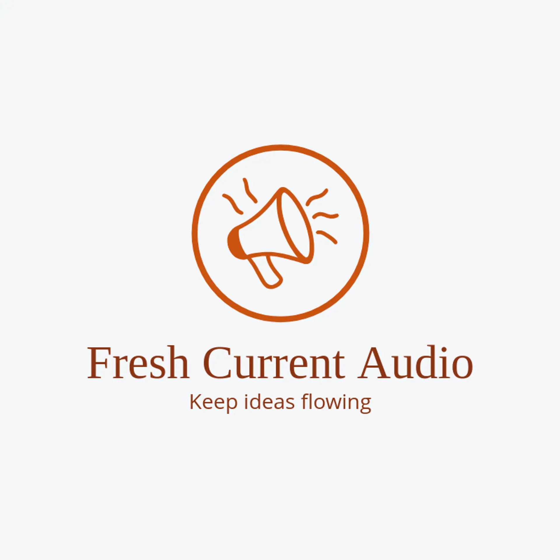 Fresh Current Audio logo for megaphone