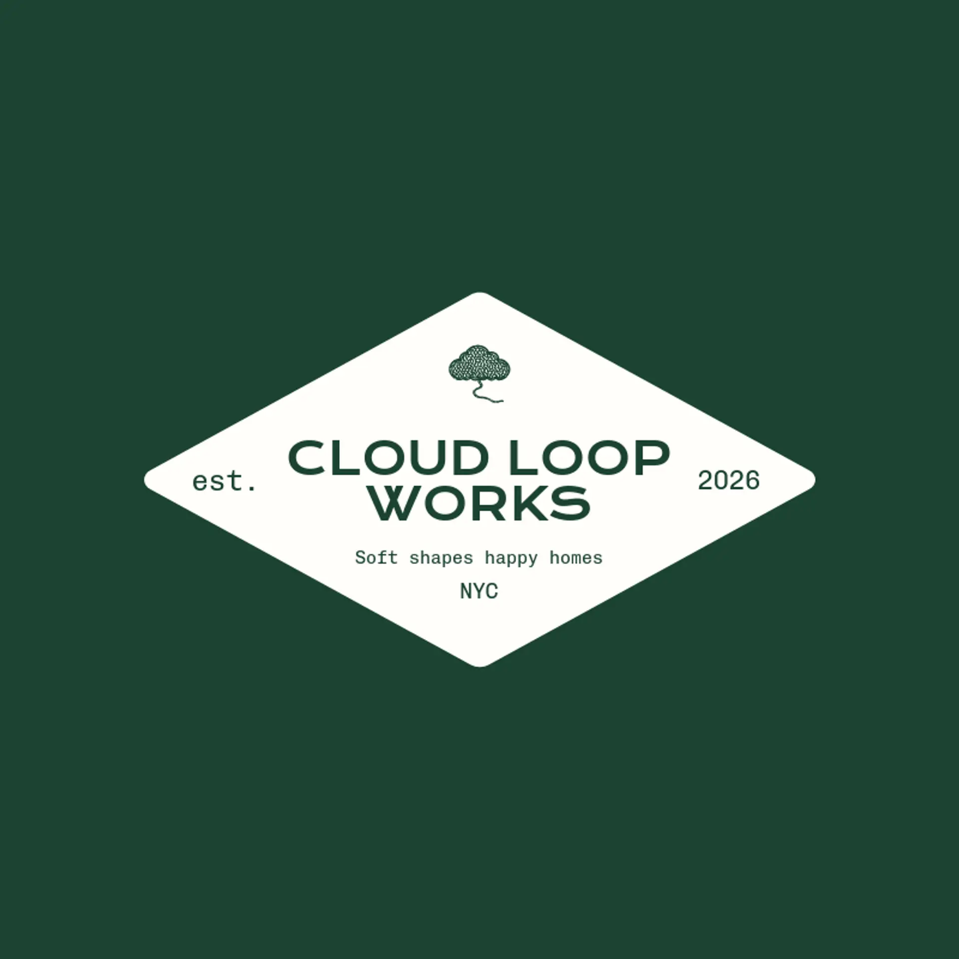 Cloud Loop Works logo for crochet