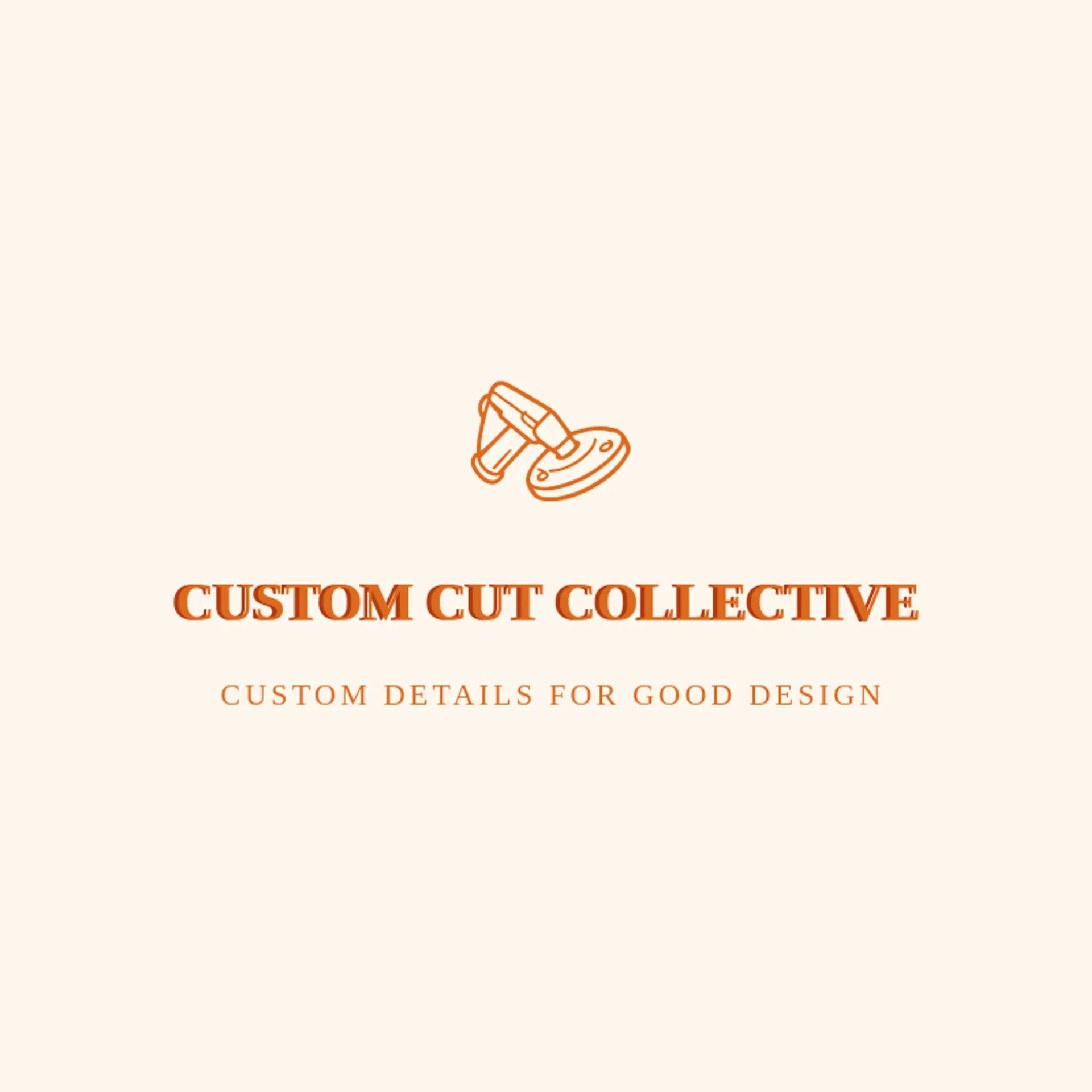 Custom Cut Collective logo for laser engraving