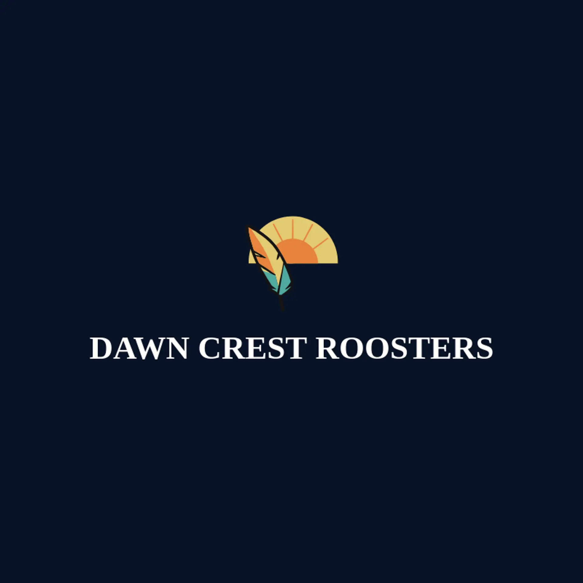 Dawn Crest Roosters logo for rooster