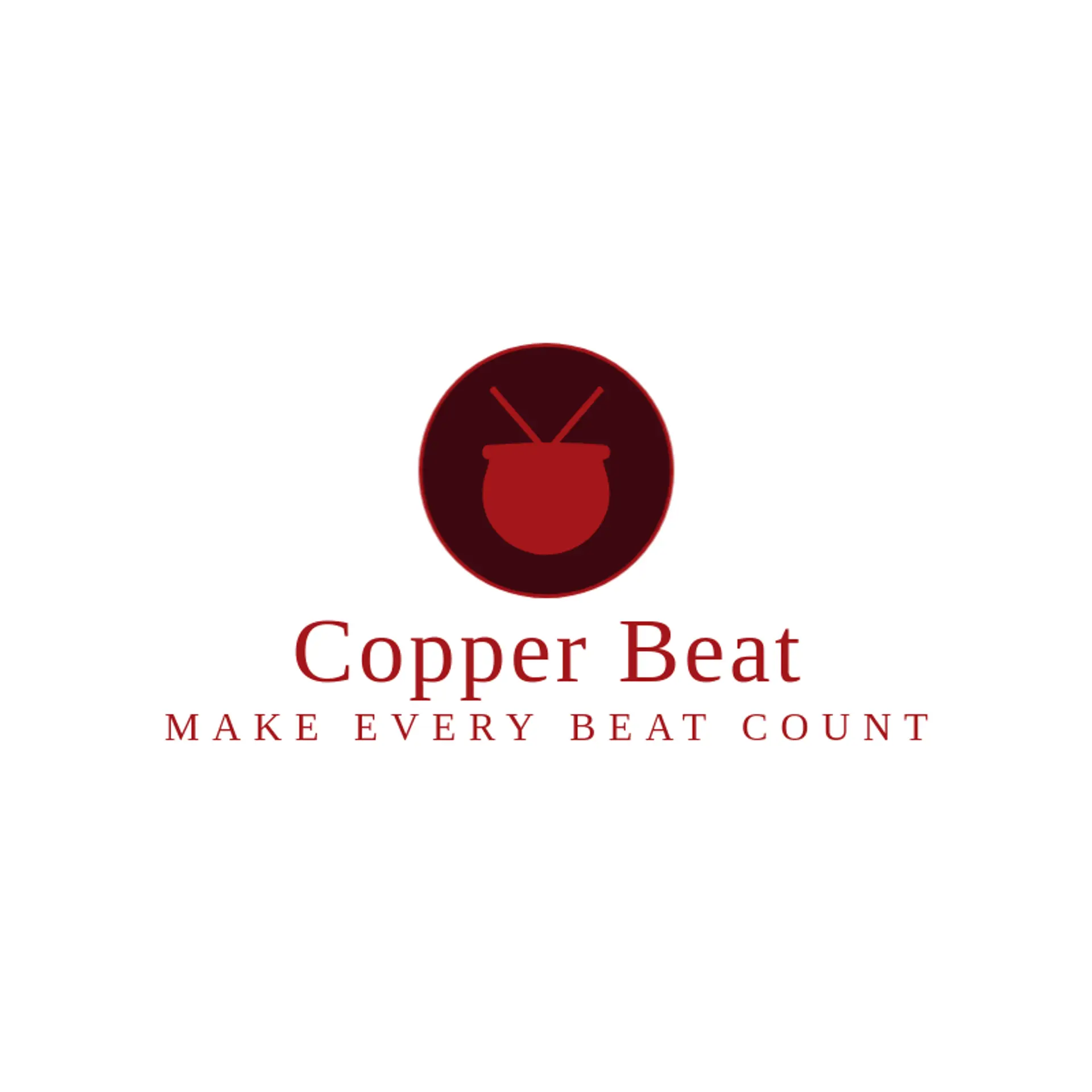 Copper Beat logo for drum
