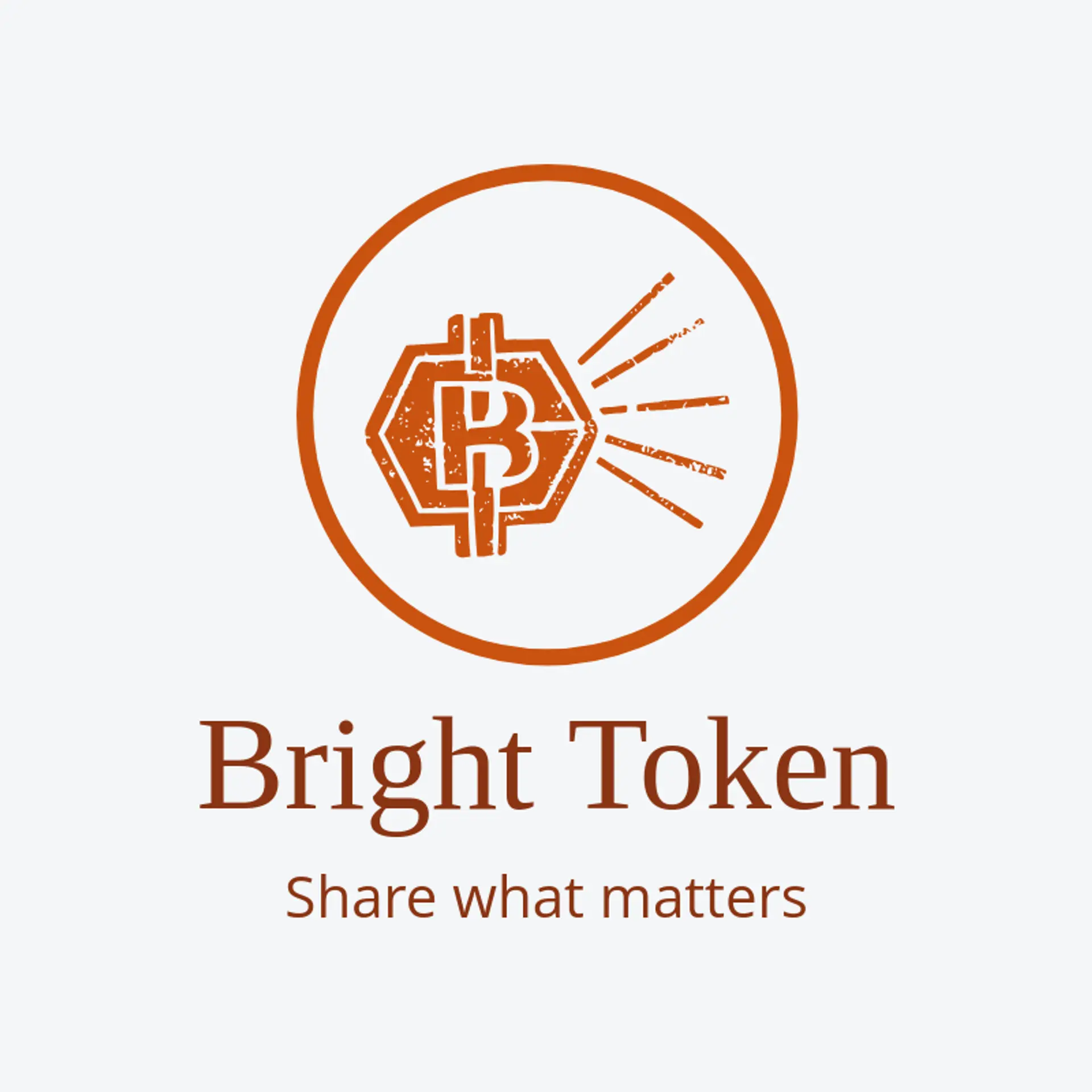 Bright Token logo for blockchain