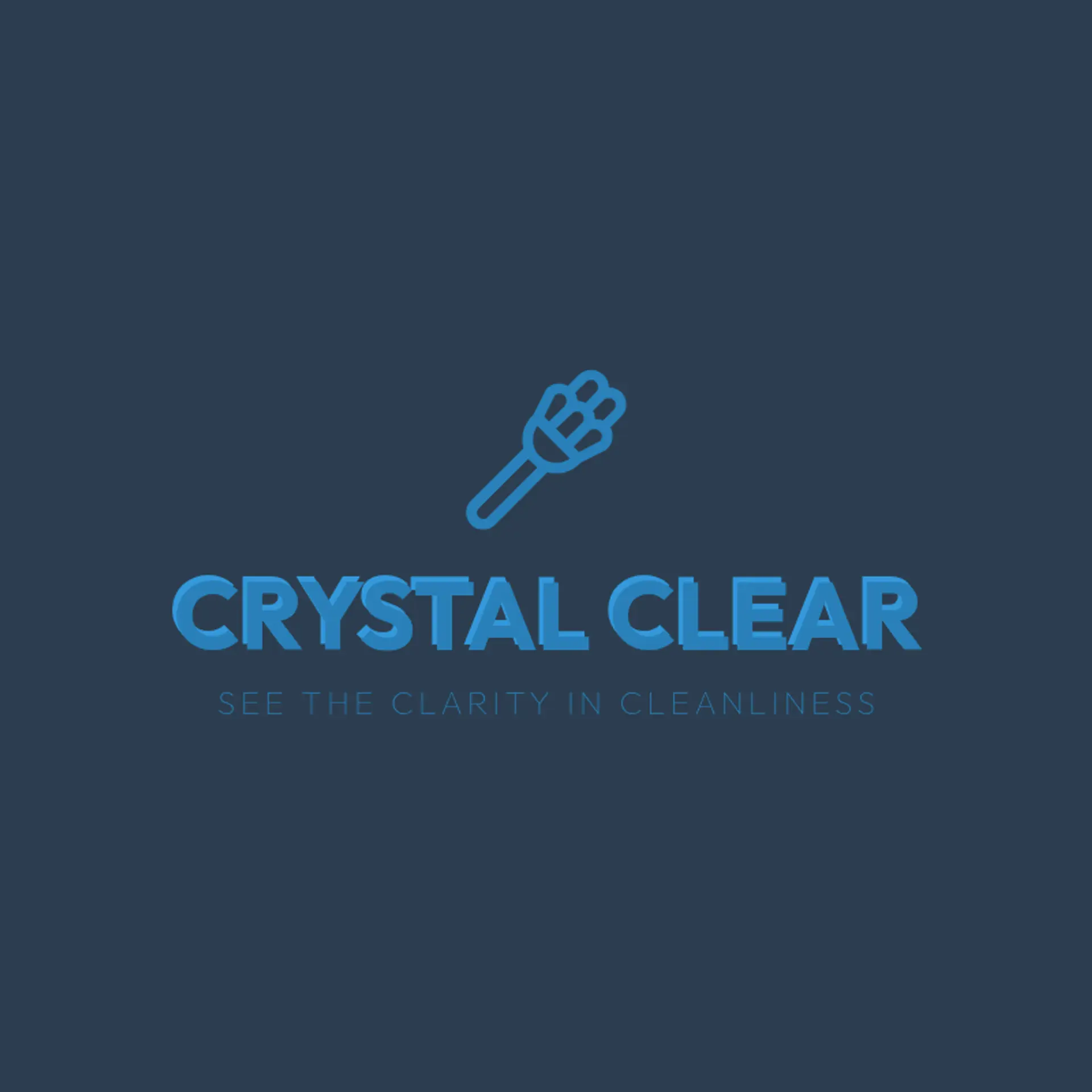 Crystal Clear logo for cleaning