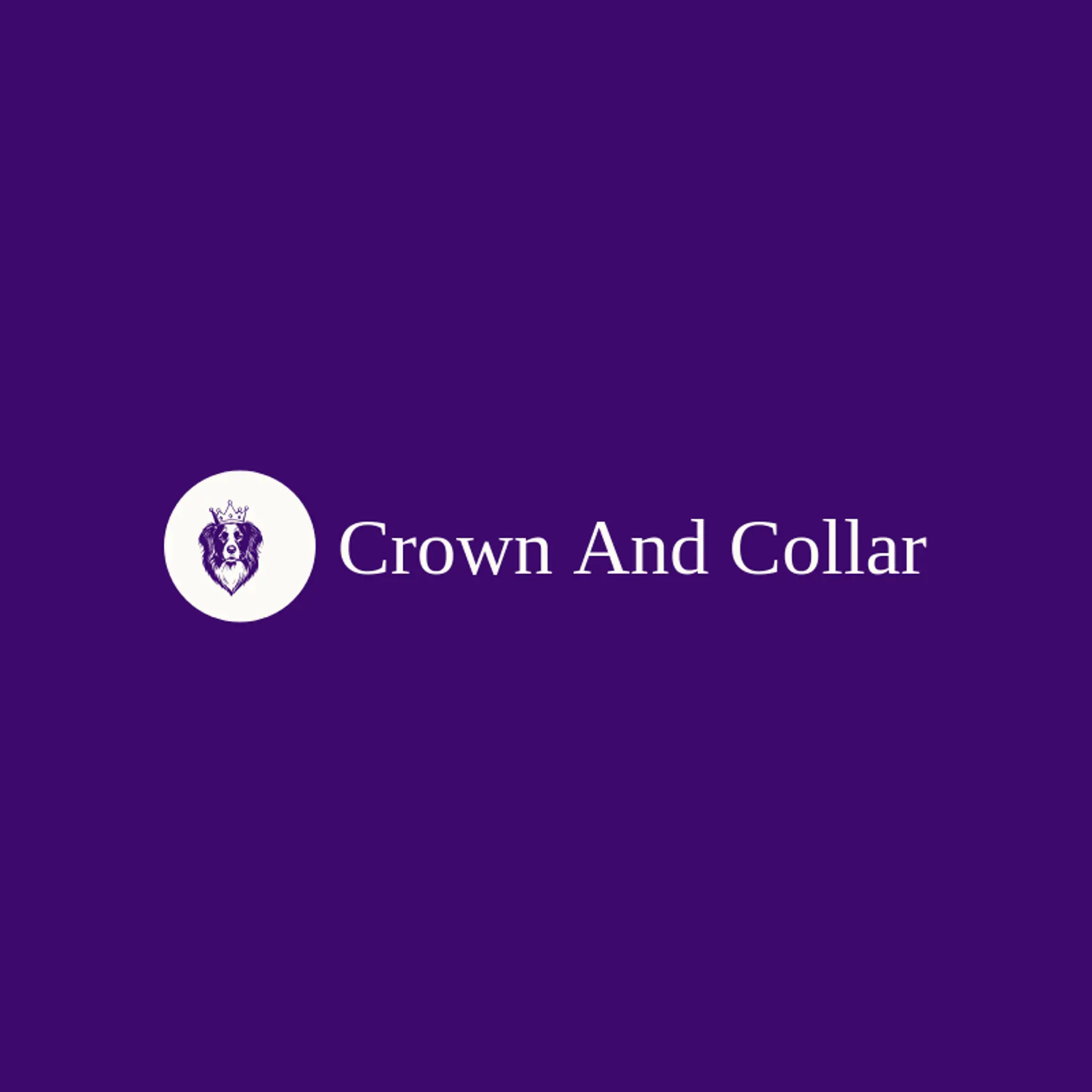 Crown and Collar logo for dog grooming