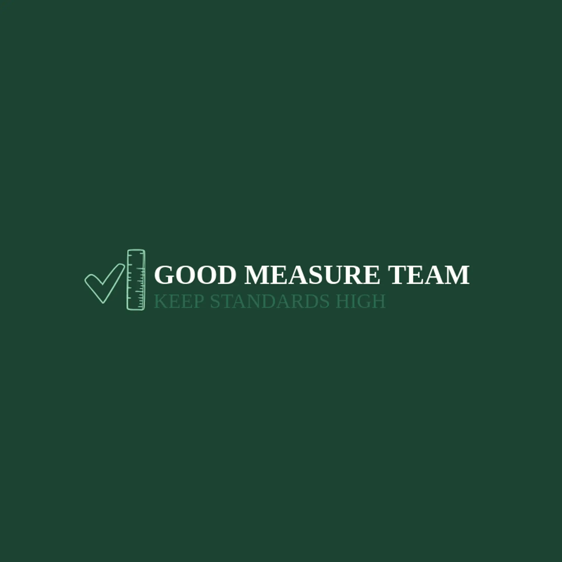 Good Measure Team logo for check mark