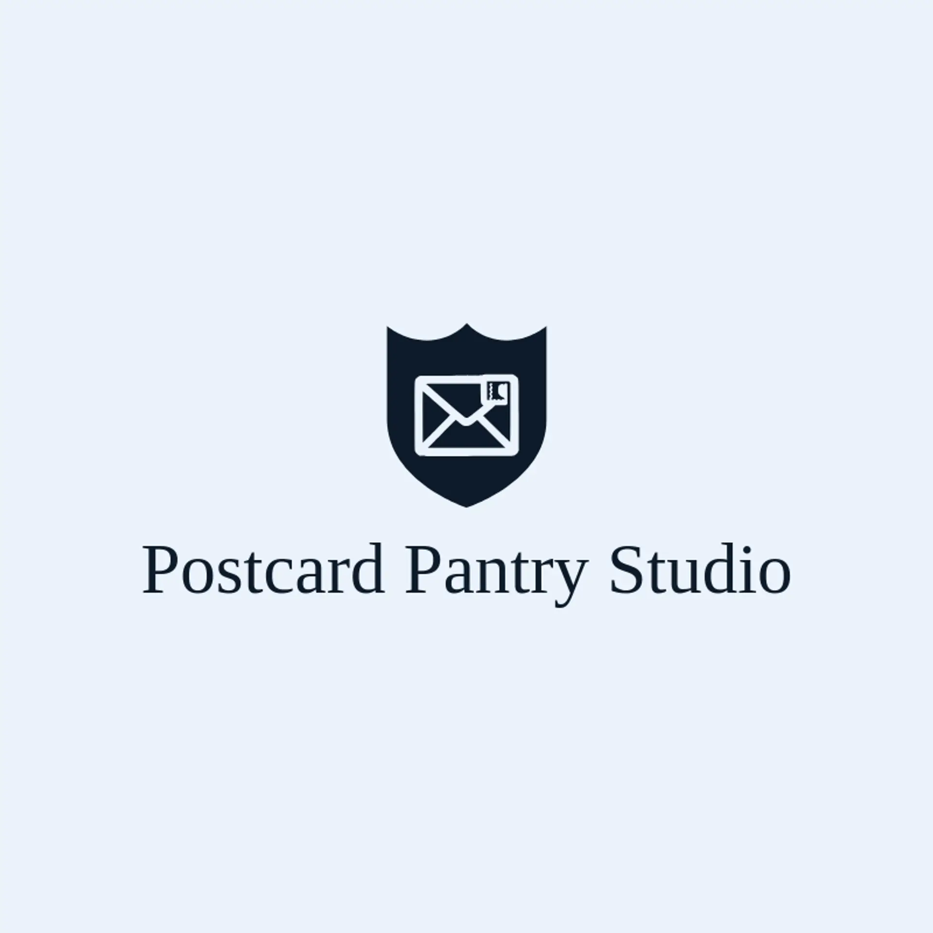 Postcard Pantry Studio logo for envelope