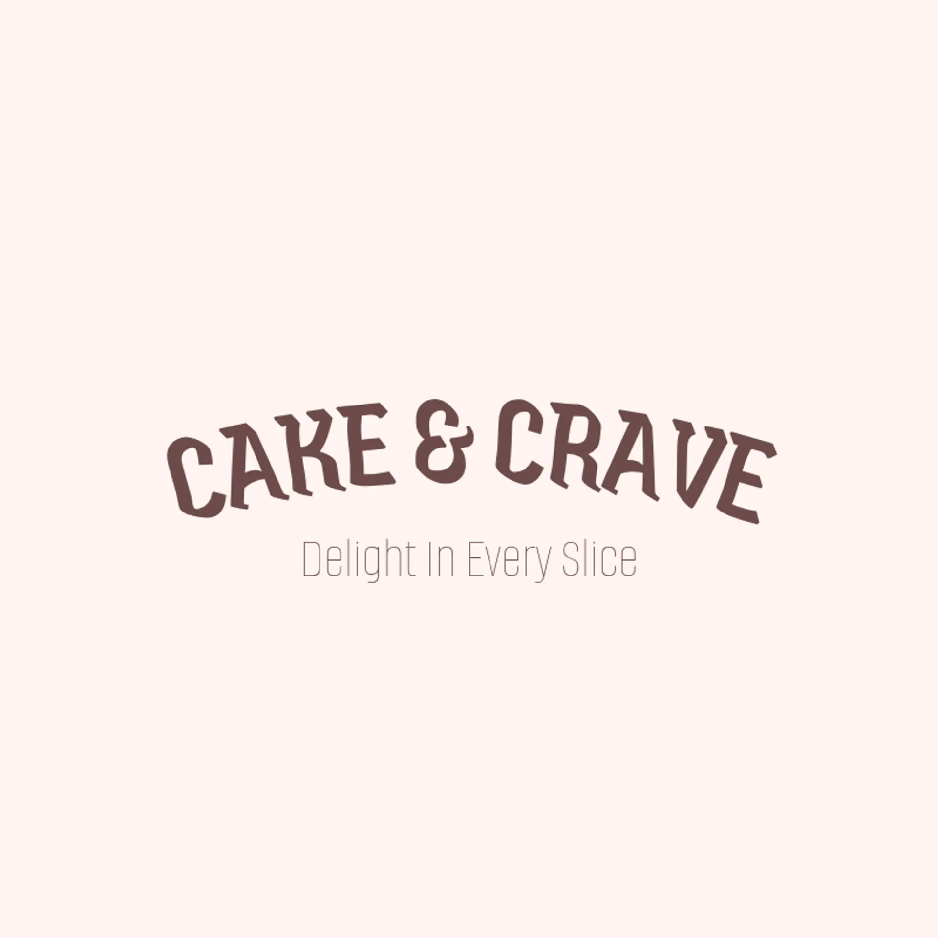 Cake & Crave logo for cake