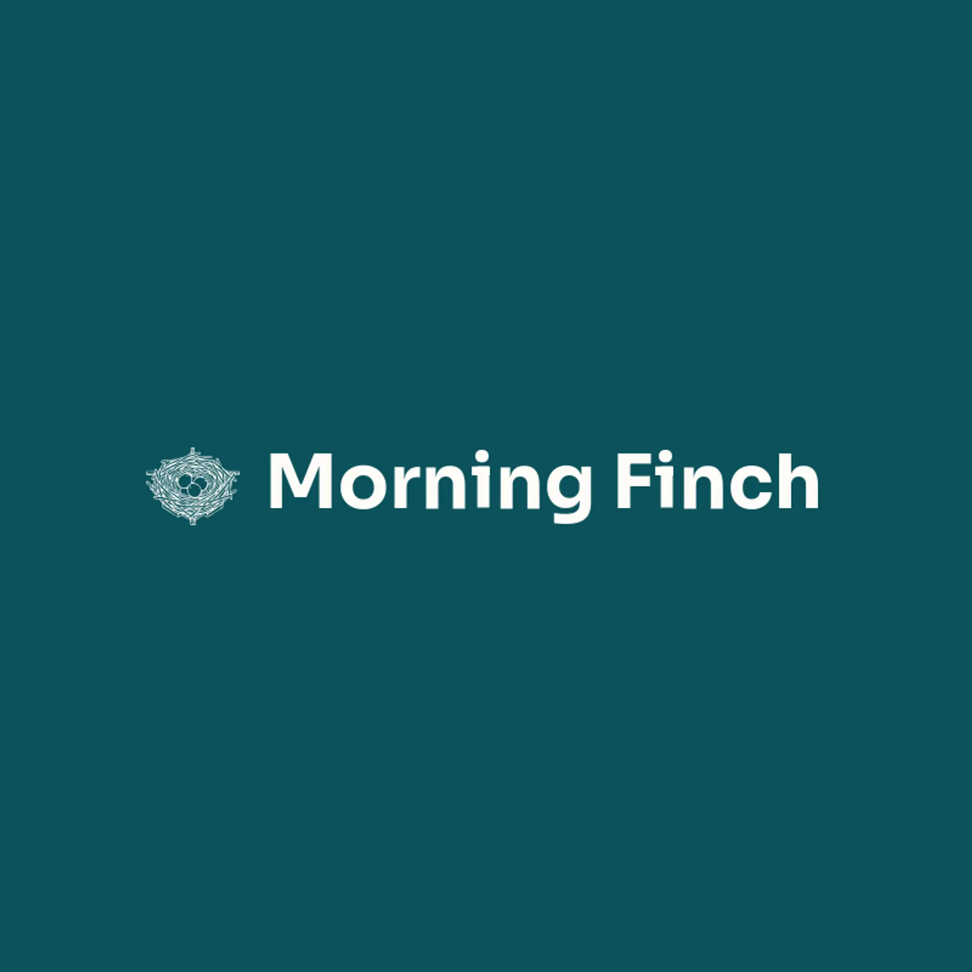 Morning Finch logo for birdhouse