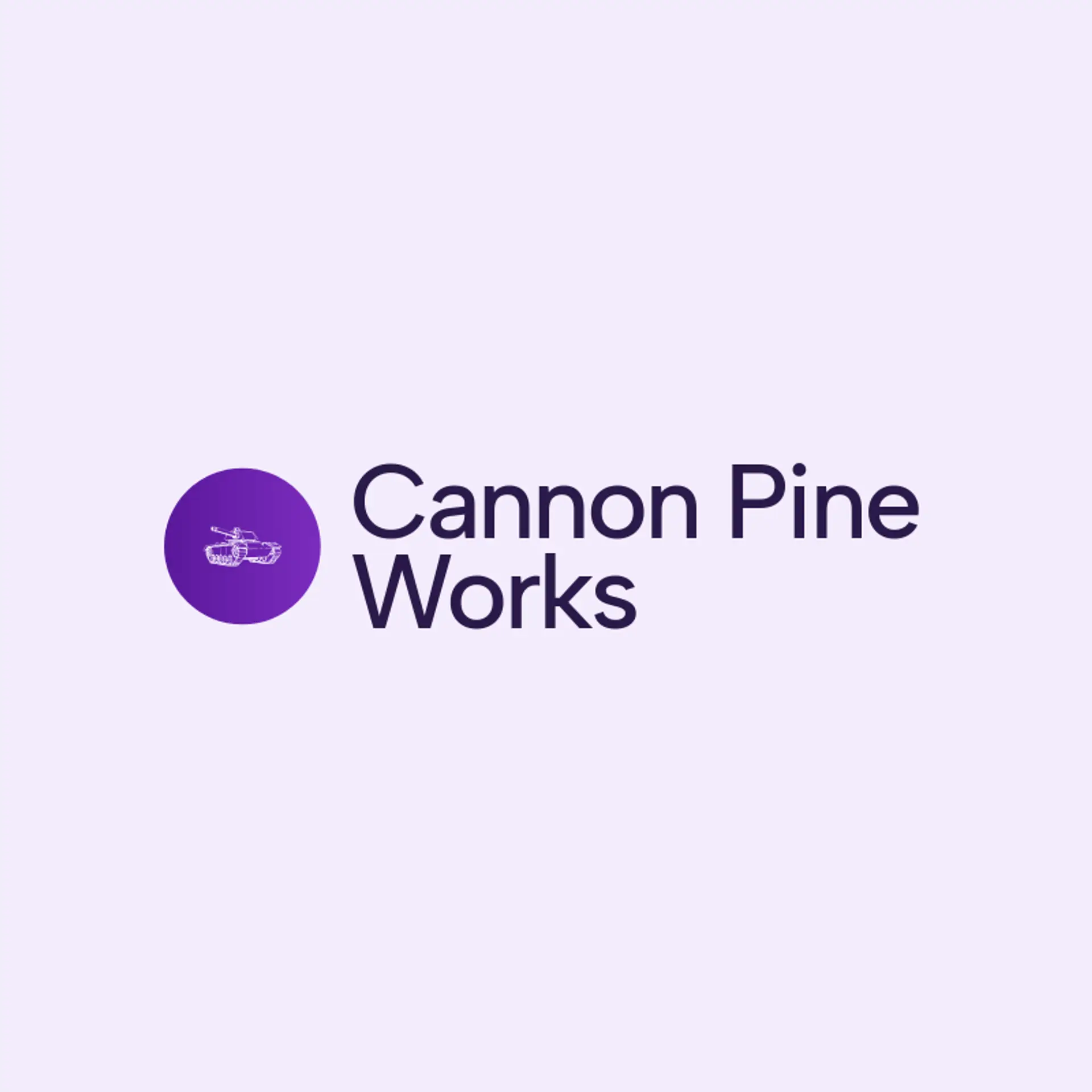 Cannon Pine Works logo for cannon