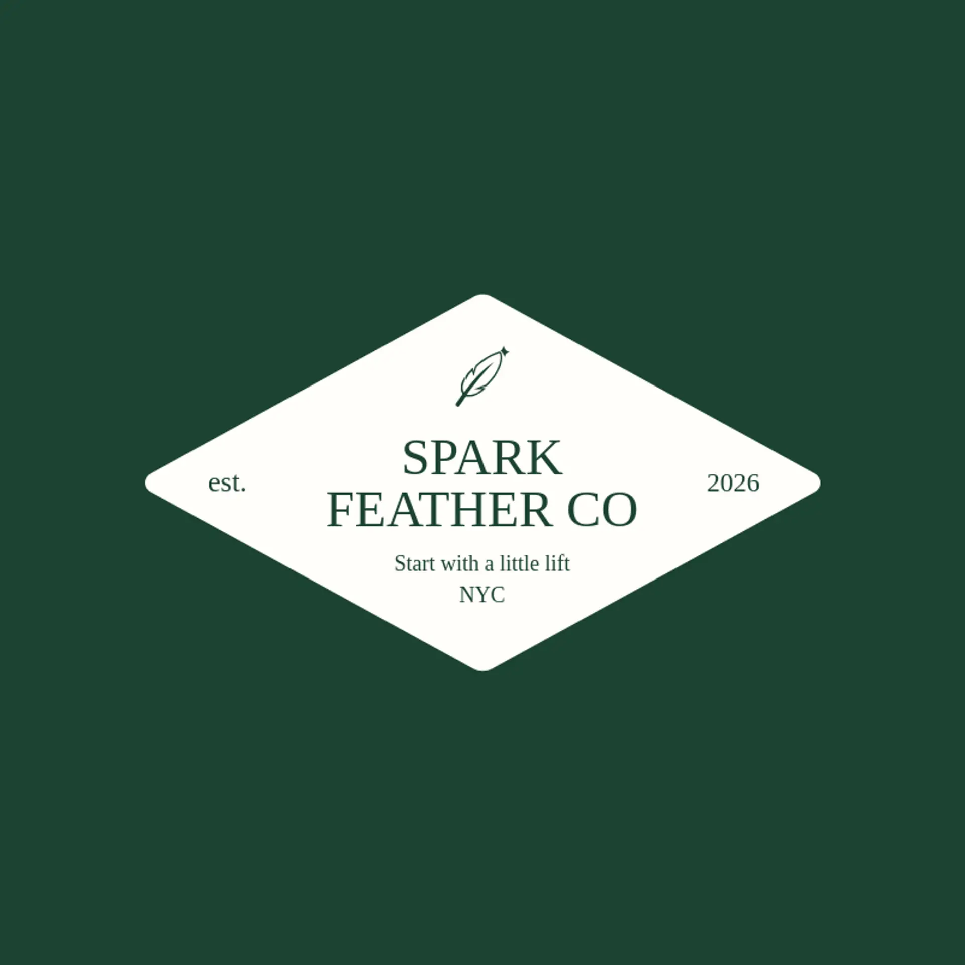 Spark Feather Co logo for wing