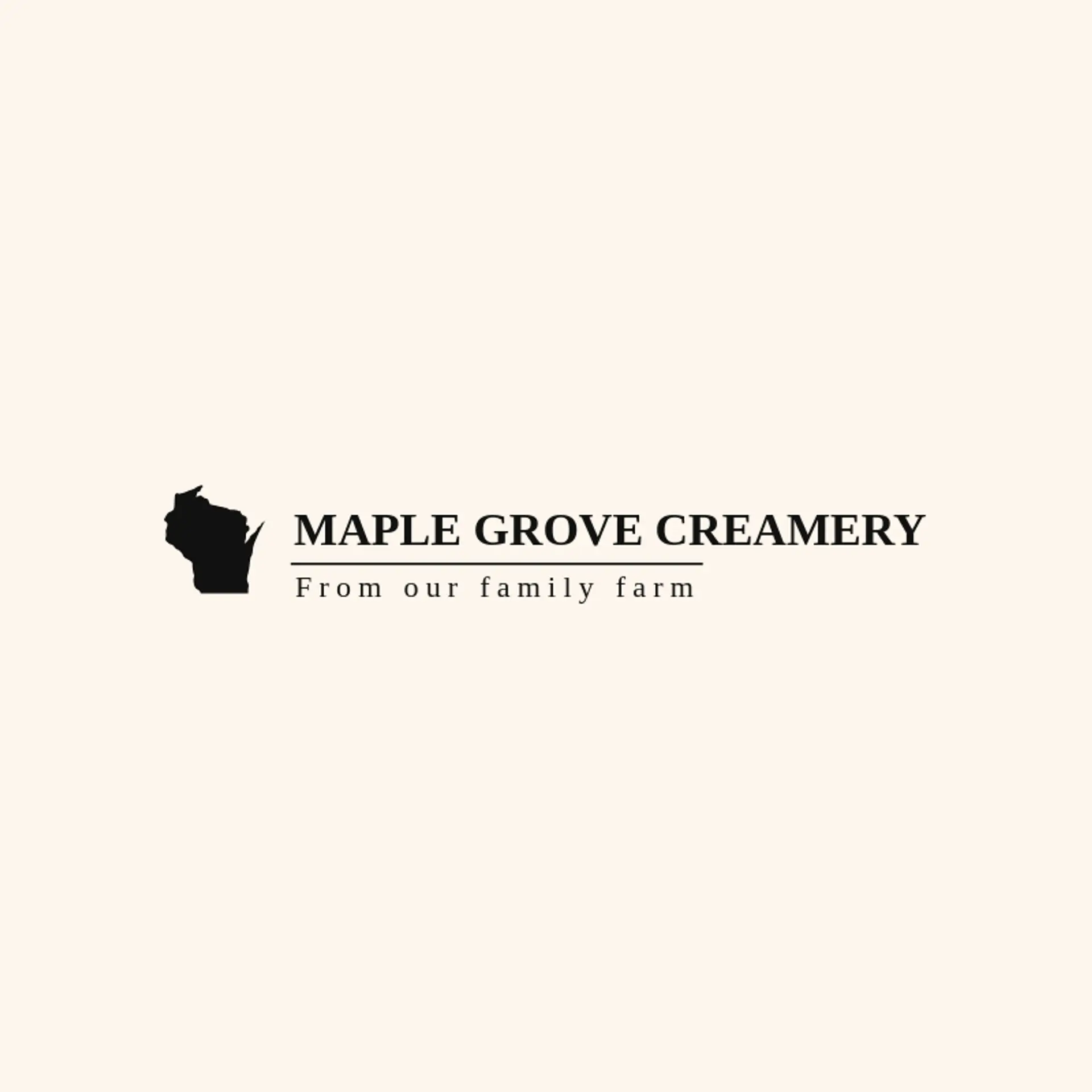 Maple Grove Creamery logo for wisconsin