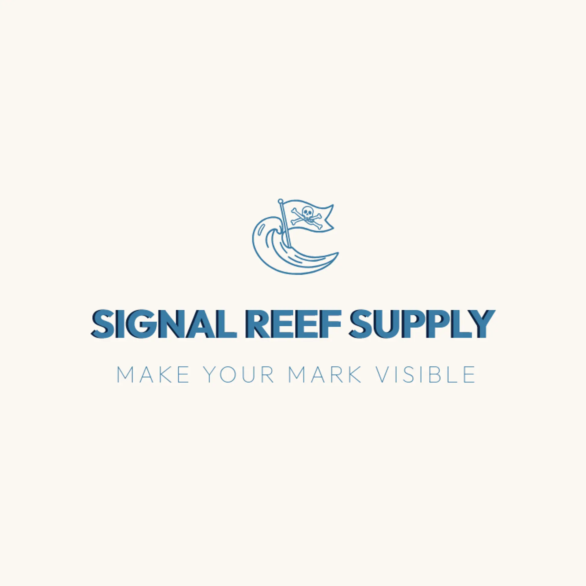 Signal Reef Supply logo for pirate