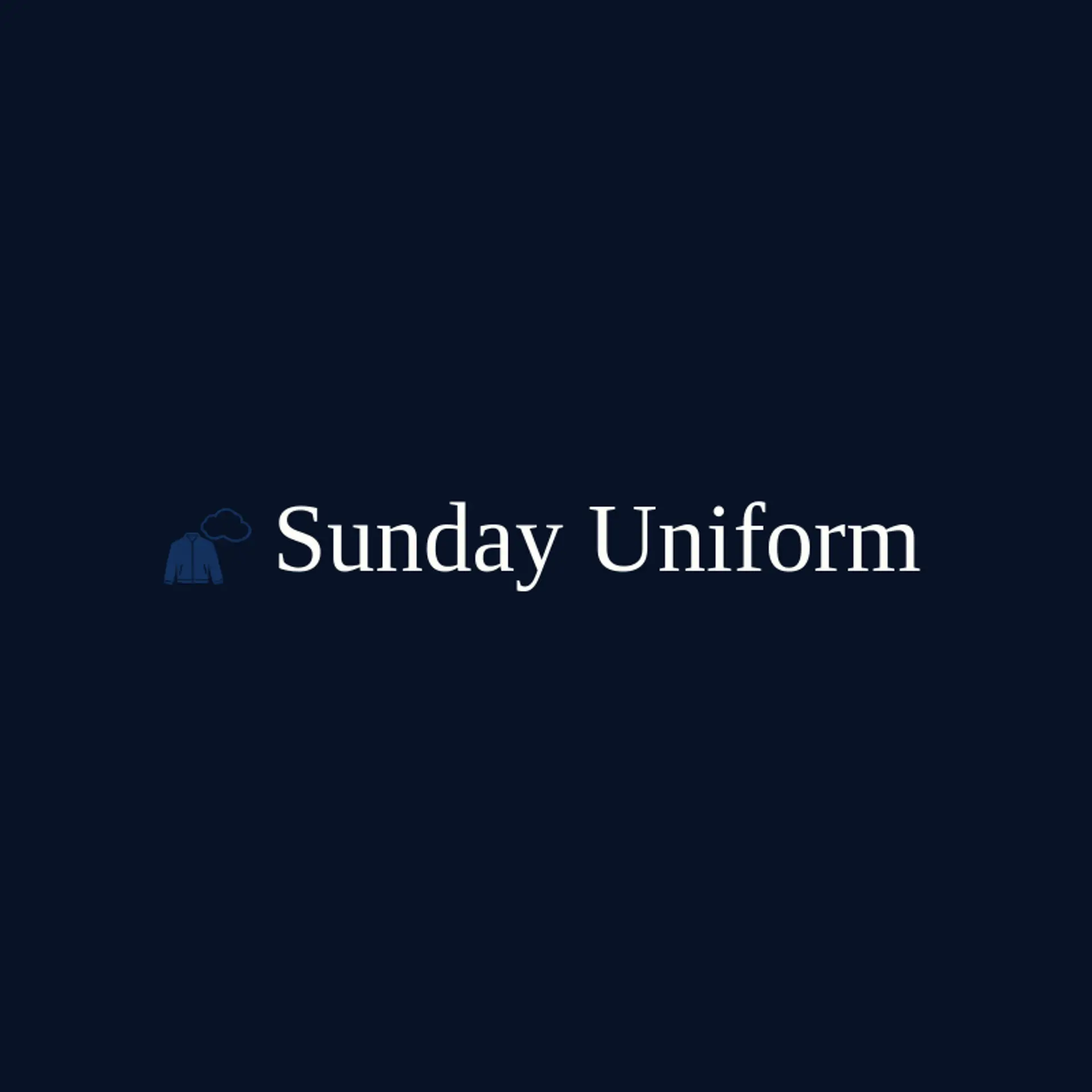 Sunday Uniform logo for apparel