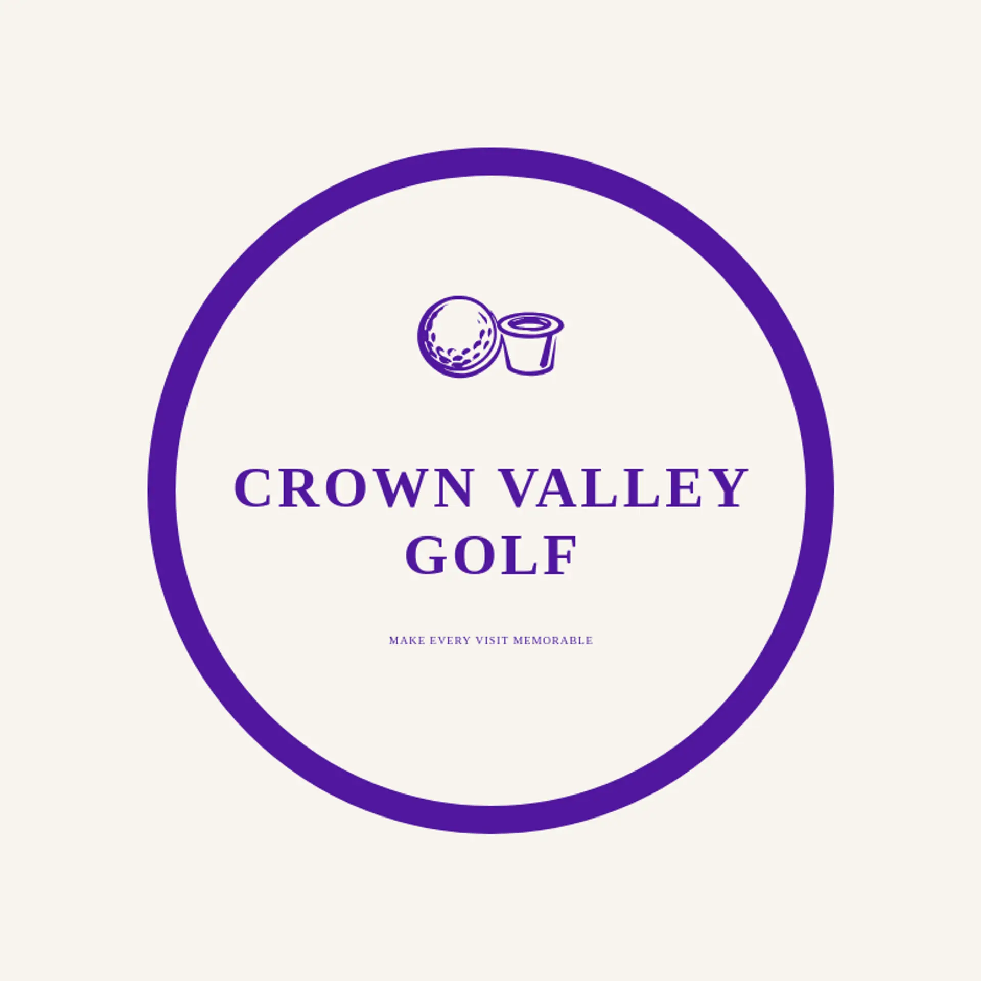 Crown Valley Golf logo for golf course