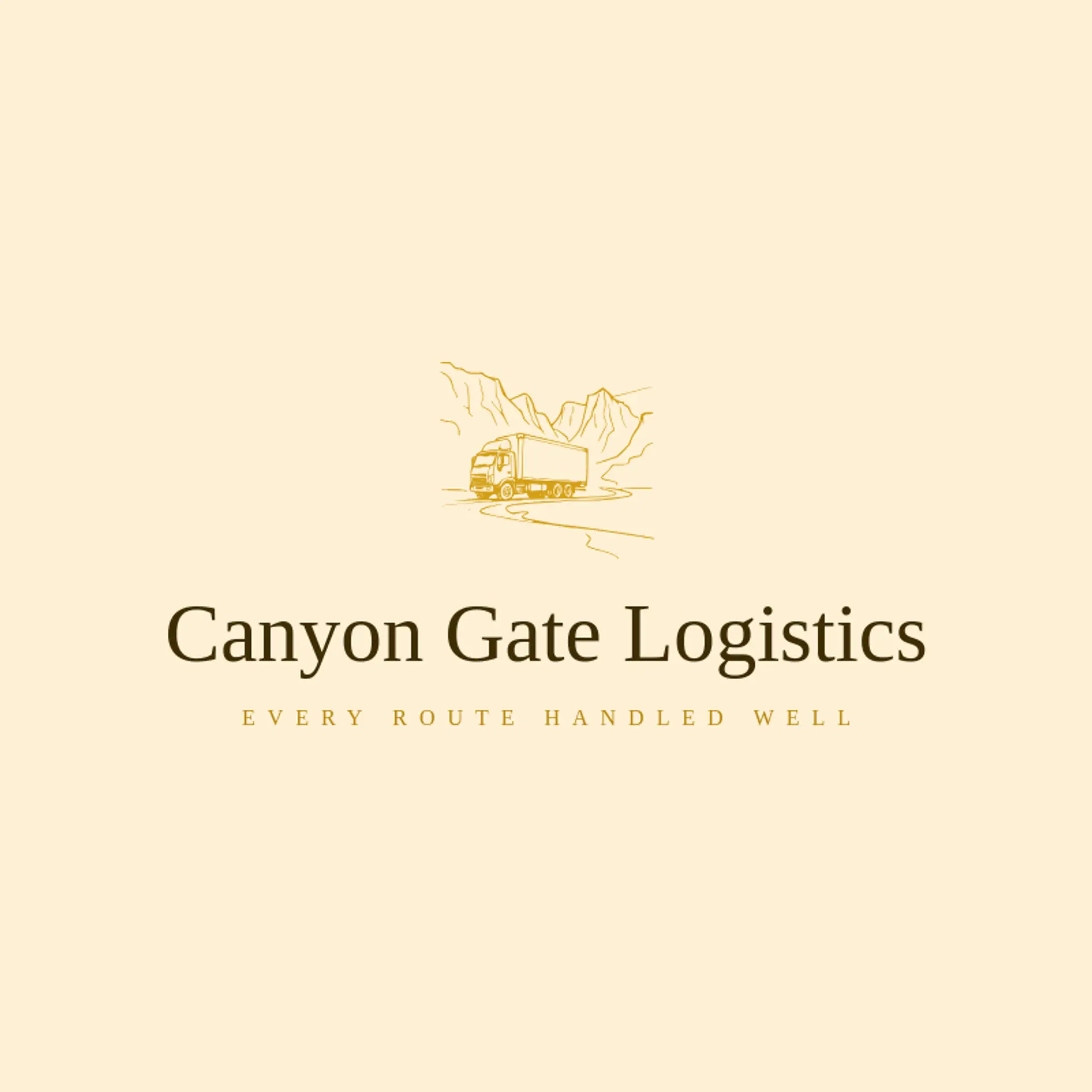 Canyon Gate Logistics logo for box truck