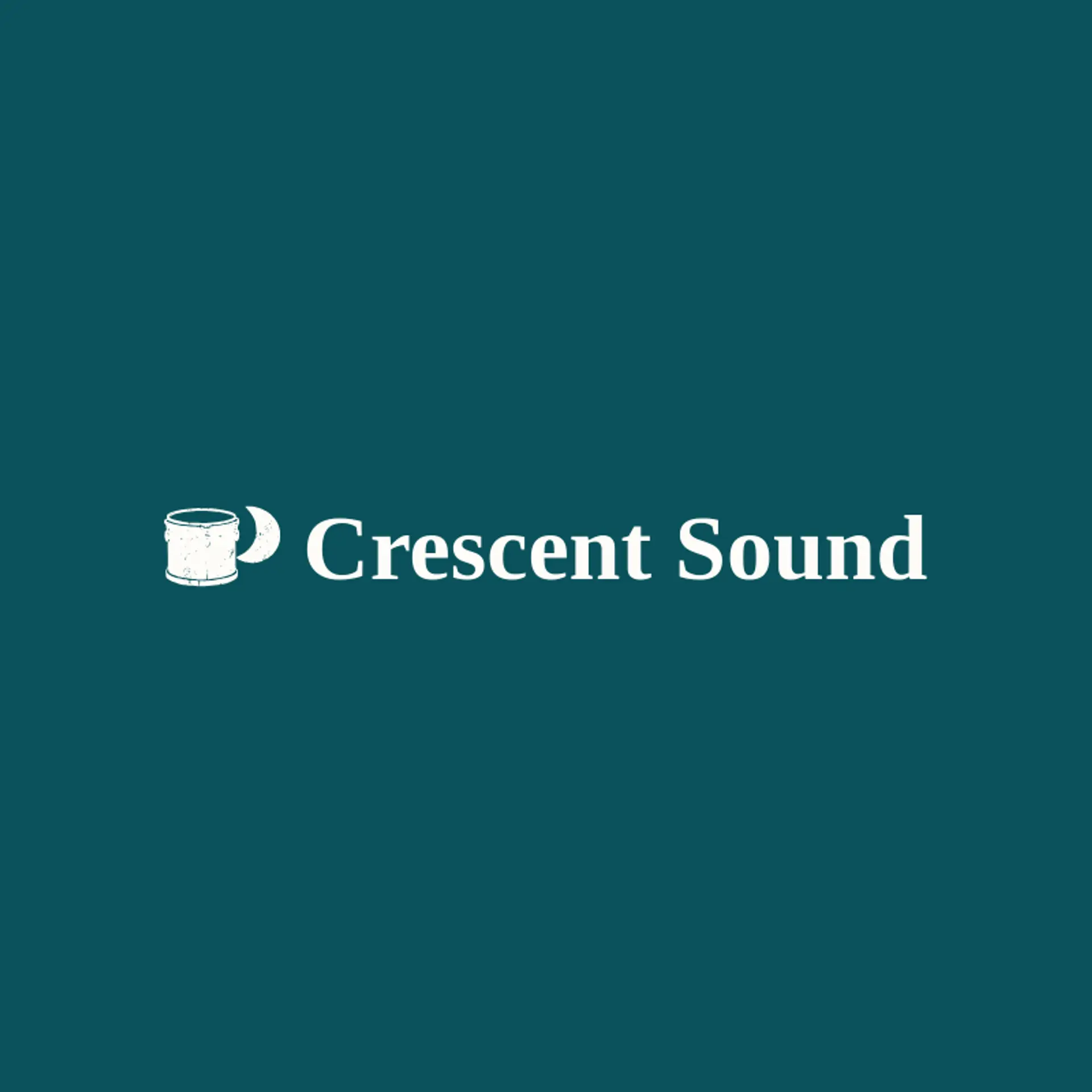 Crescent Sound logo for drum