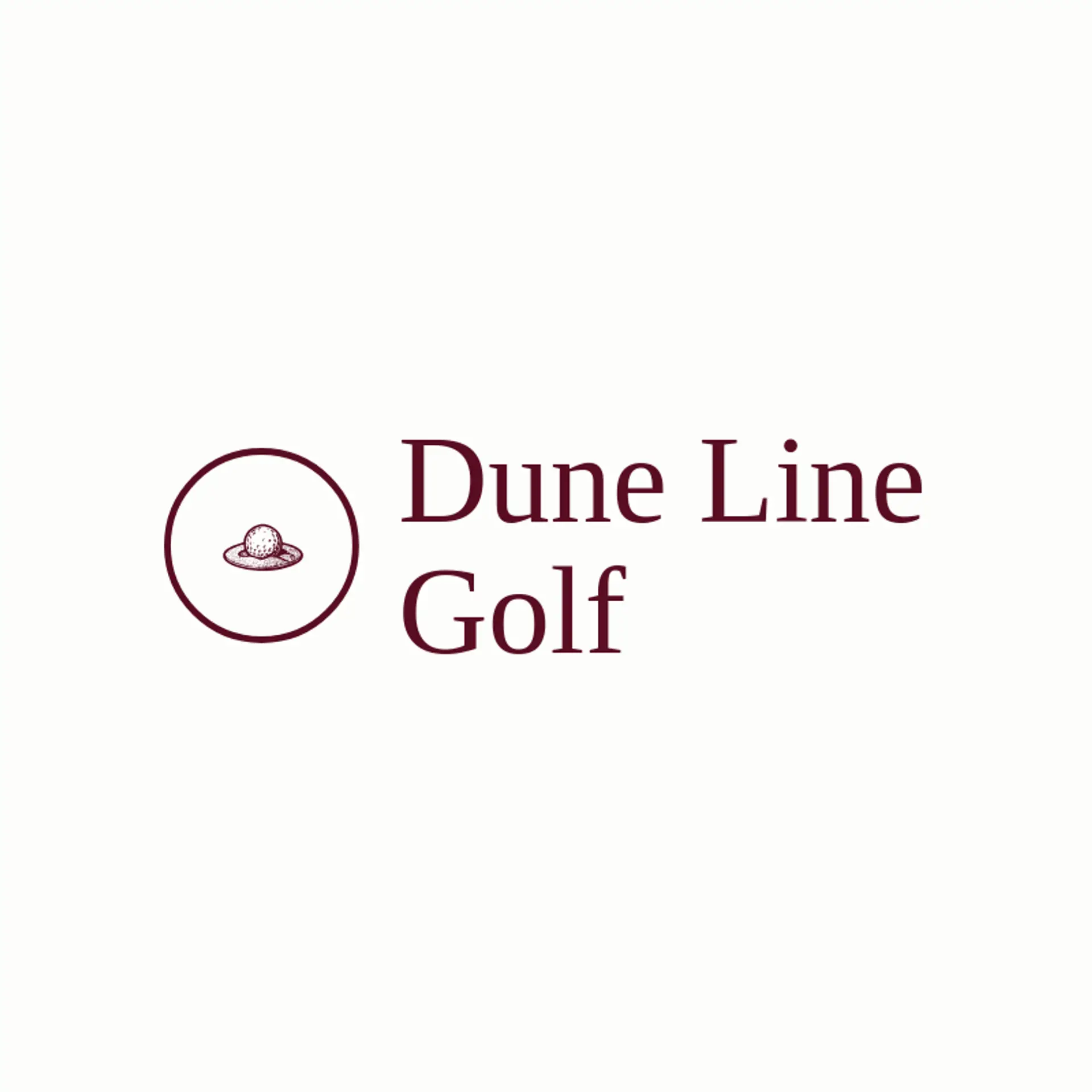 Dune Line Golf logo for golf ball