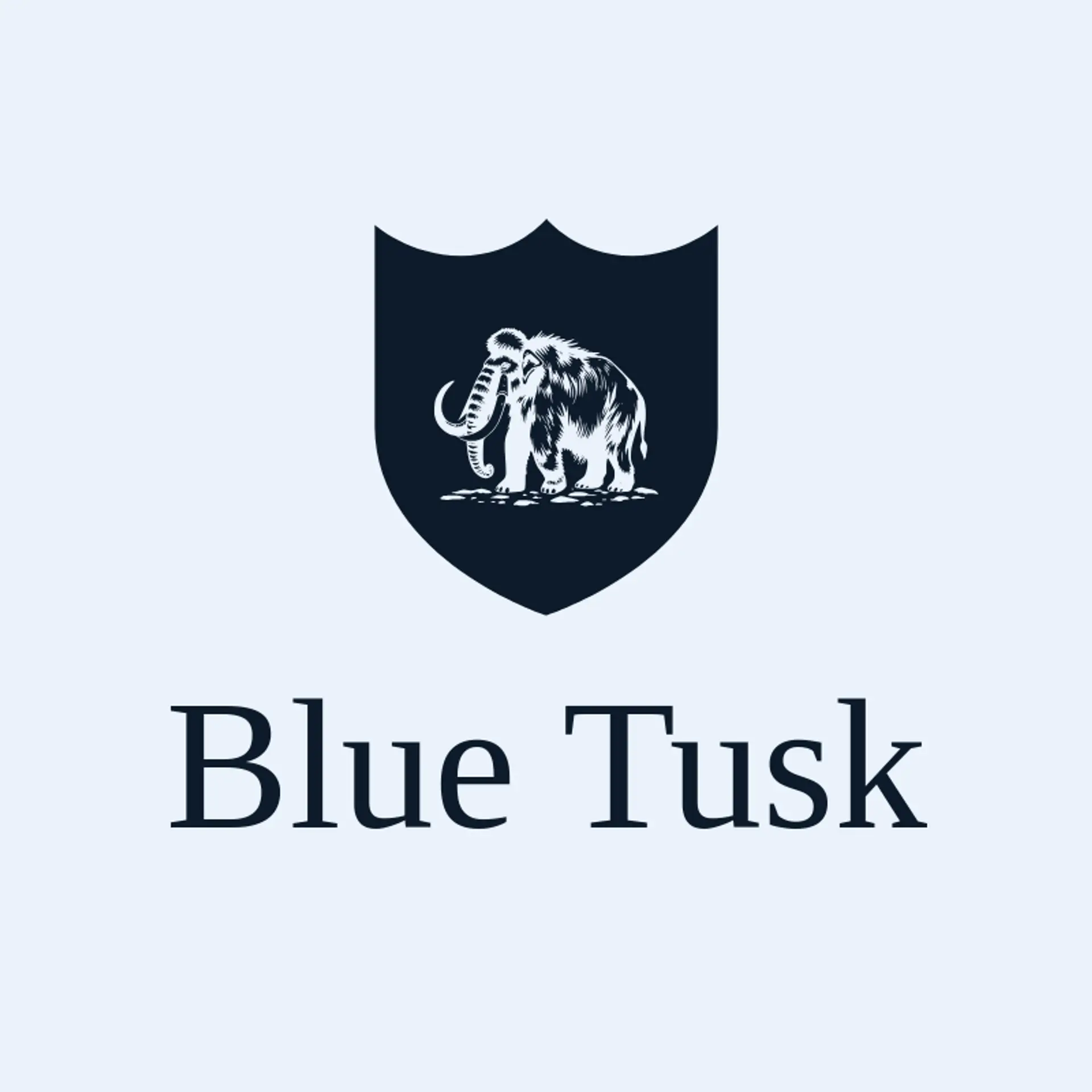 Blue Tusk logo for mammoth