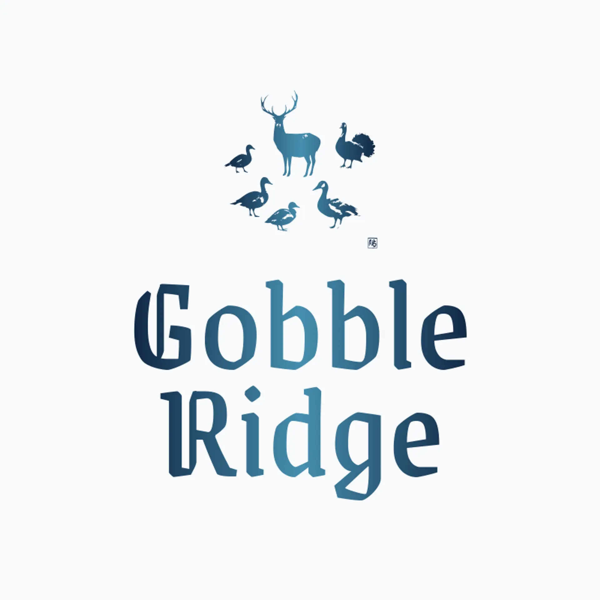 Gobble Ridge logo for turkey