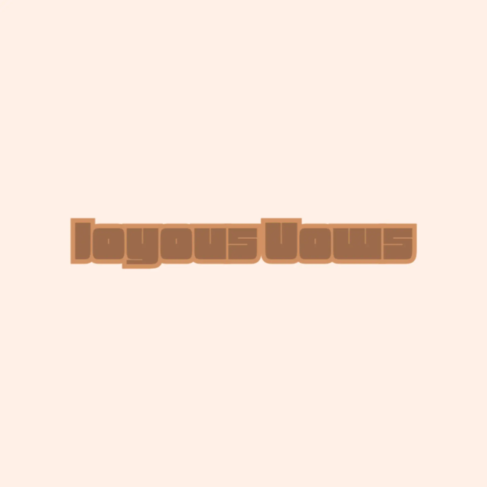 Joyous Vows logo for best wedding