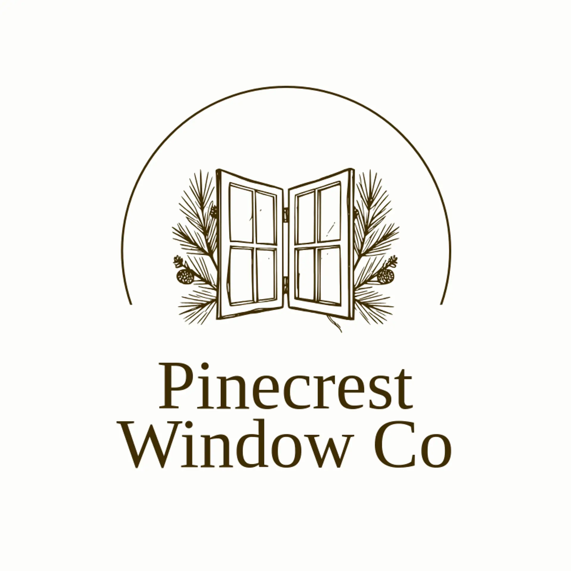Pinecrest Window Co logo for windows