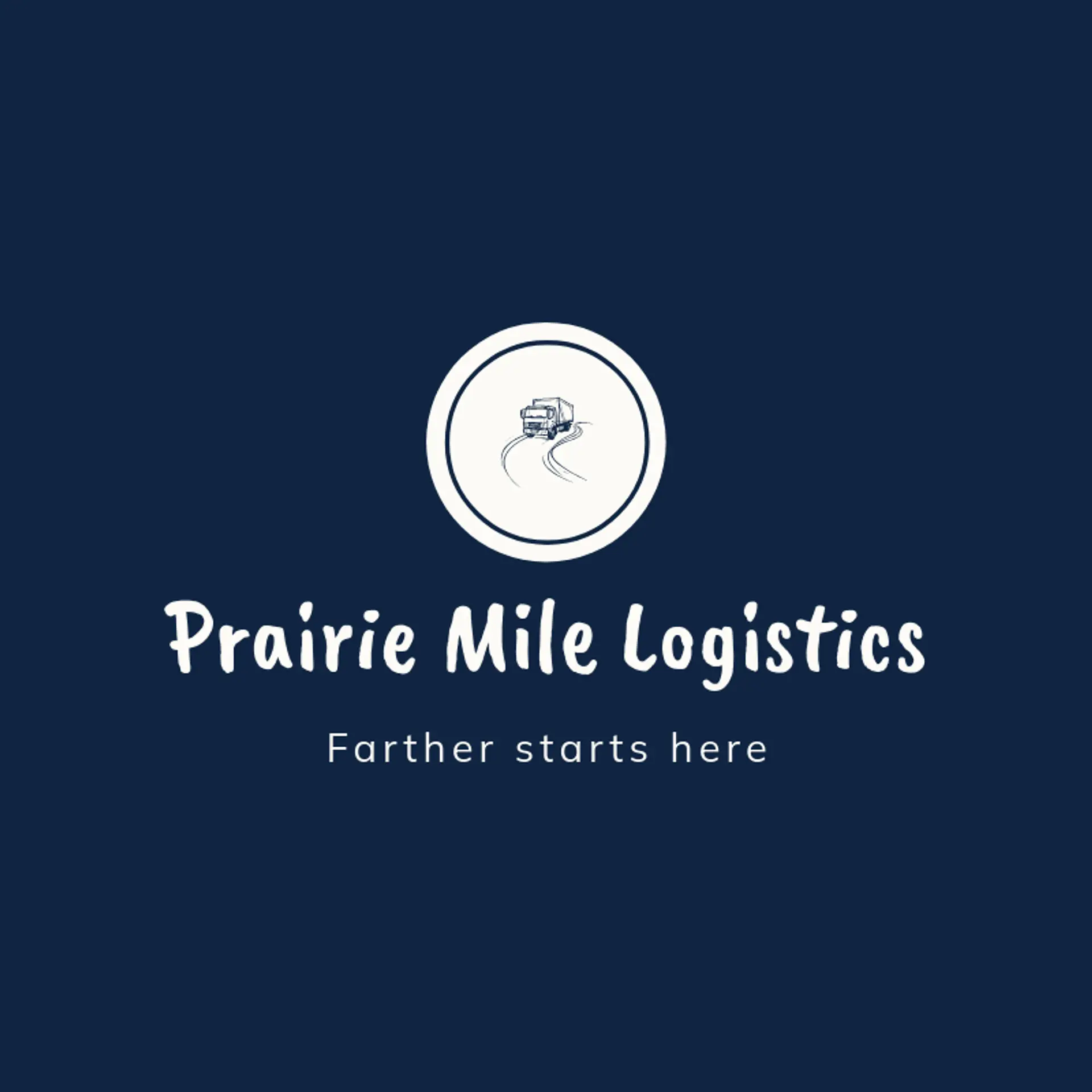 Prairie Mile Logistics logo for truck