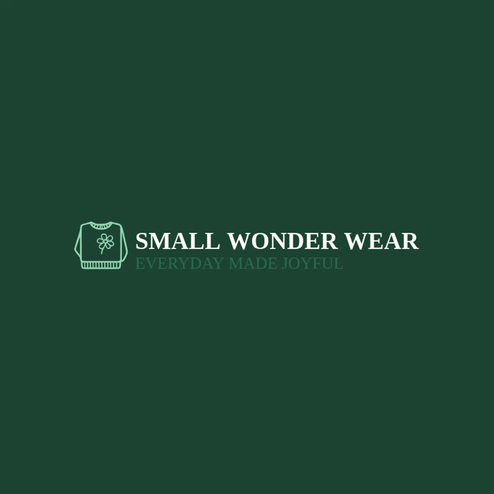 Small Wonder Wear logo for kids clothing