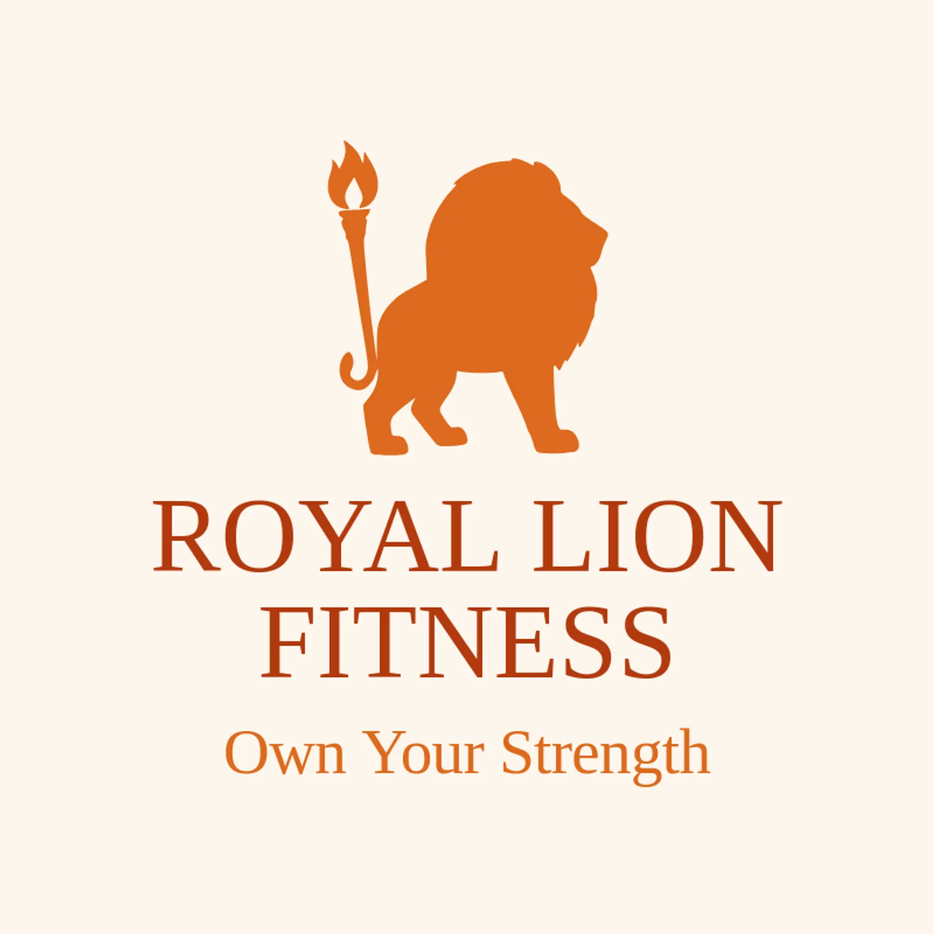 Royal Lion Fitness logo for gladiator