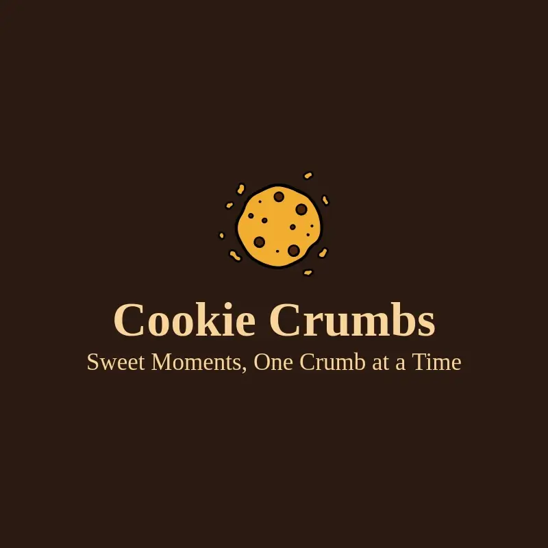 The cookie business name Cookie Crumbs as a branded logo with a single color icon