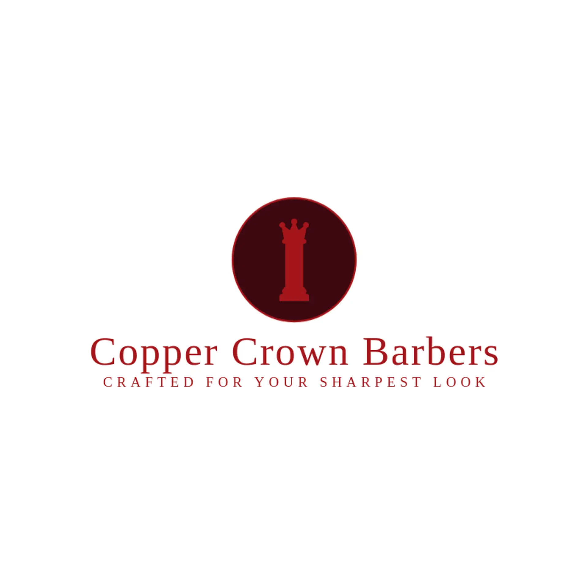 Copper Crown Barbers logo for barbershop