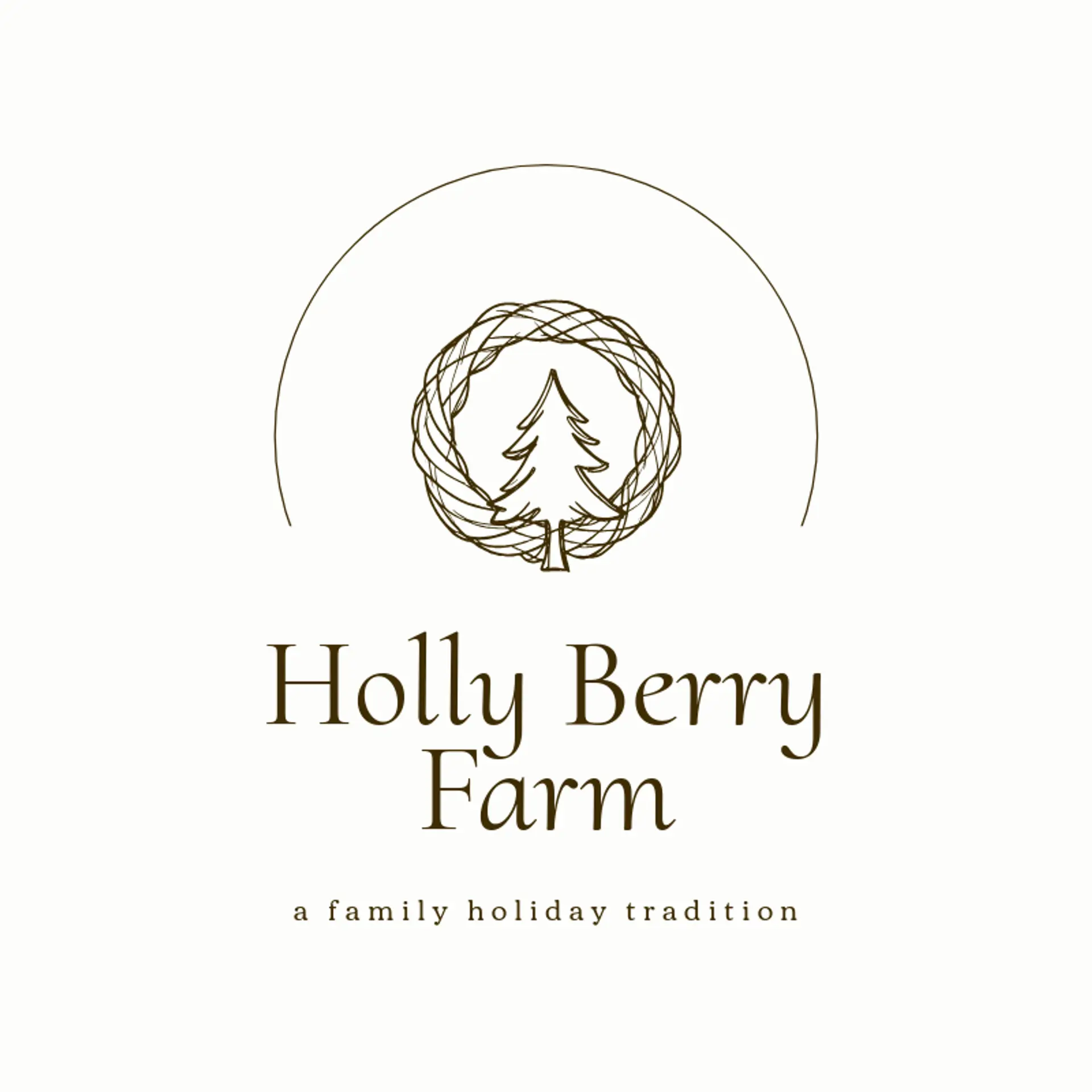 Holly Berry Farm logo for christmas tree