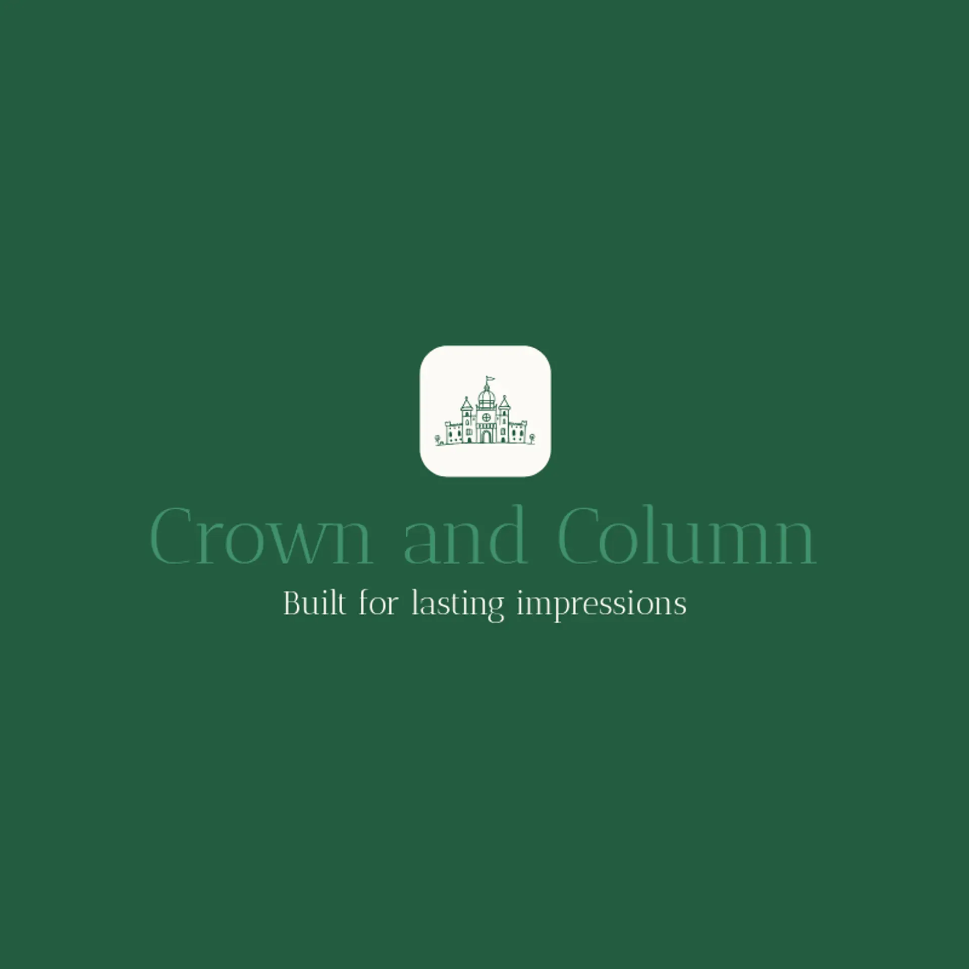 Crown and Column logo for palace