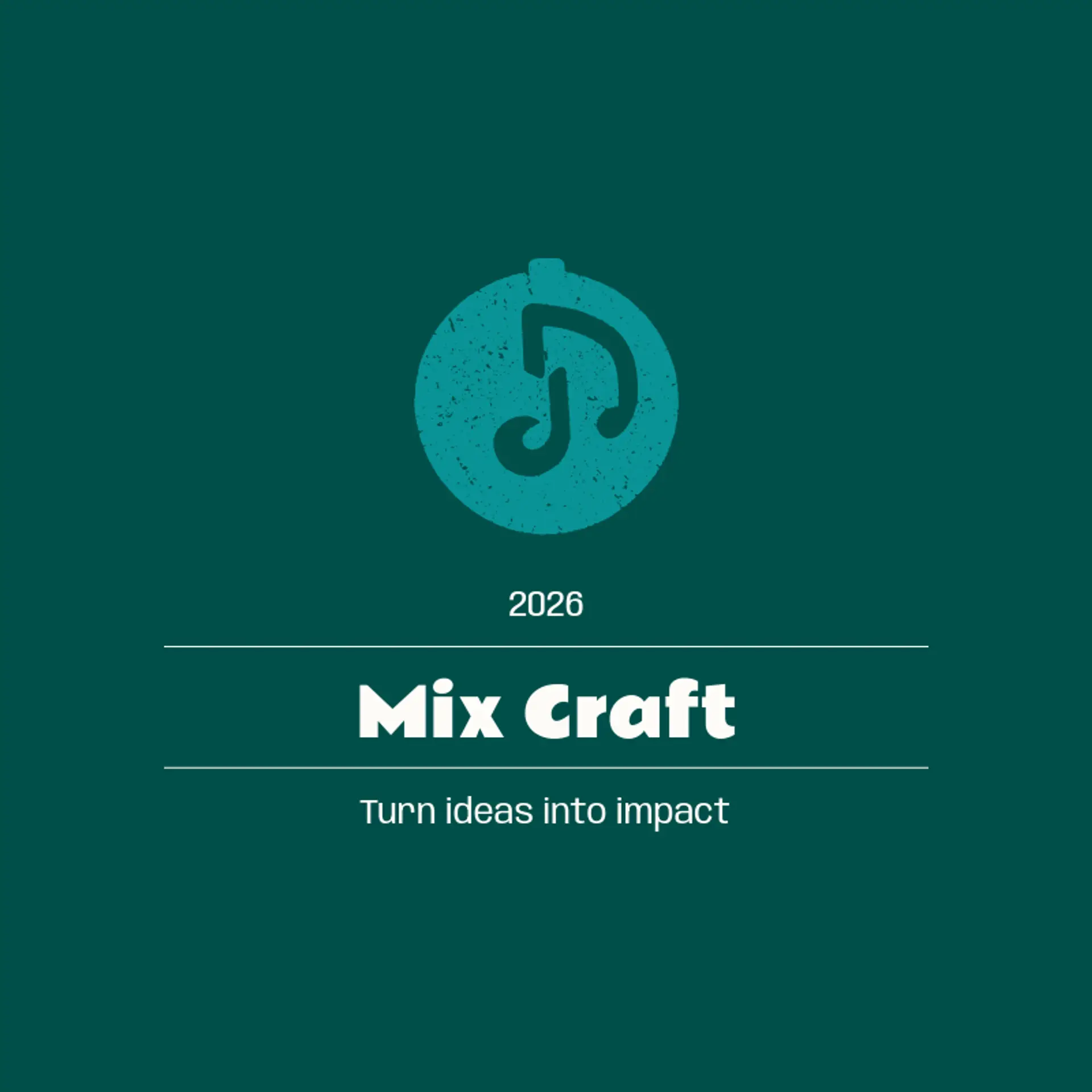 Mix Craft logo for audio
