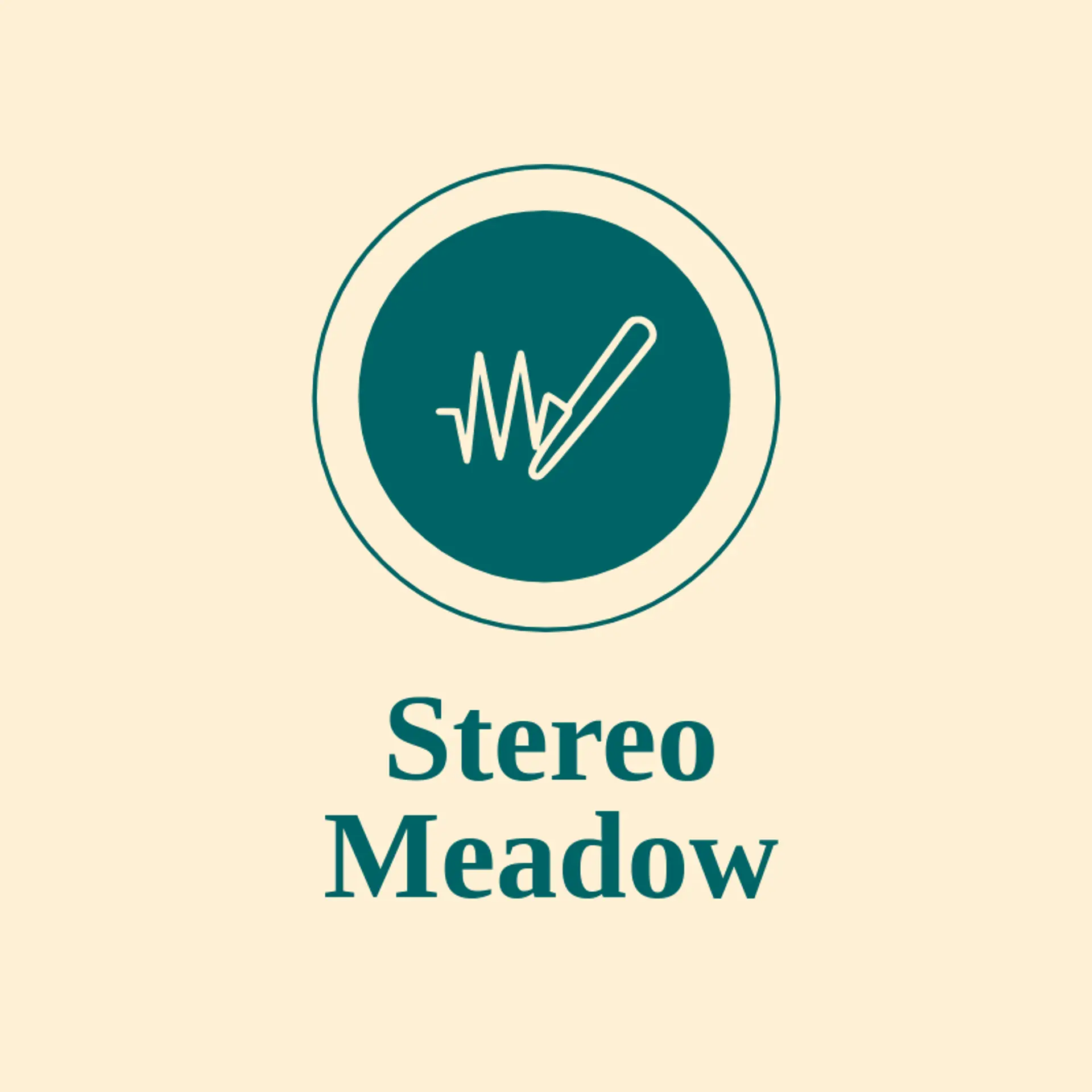 Stereo Meadow logo for sound wave