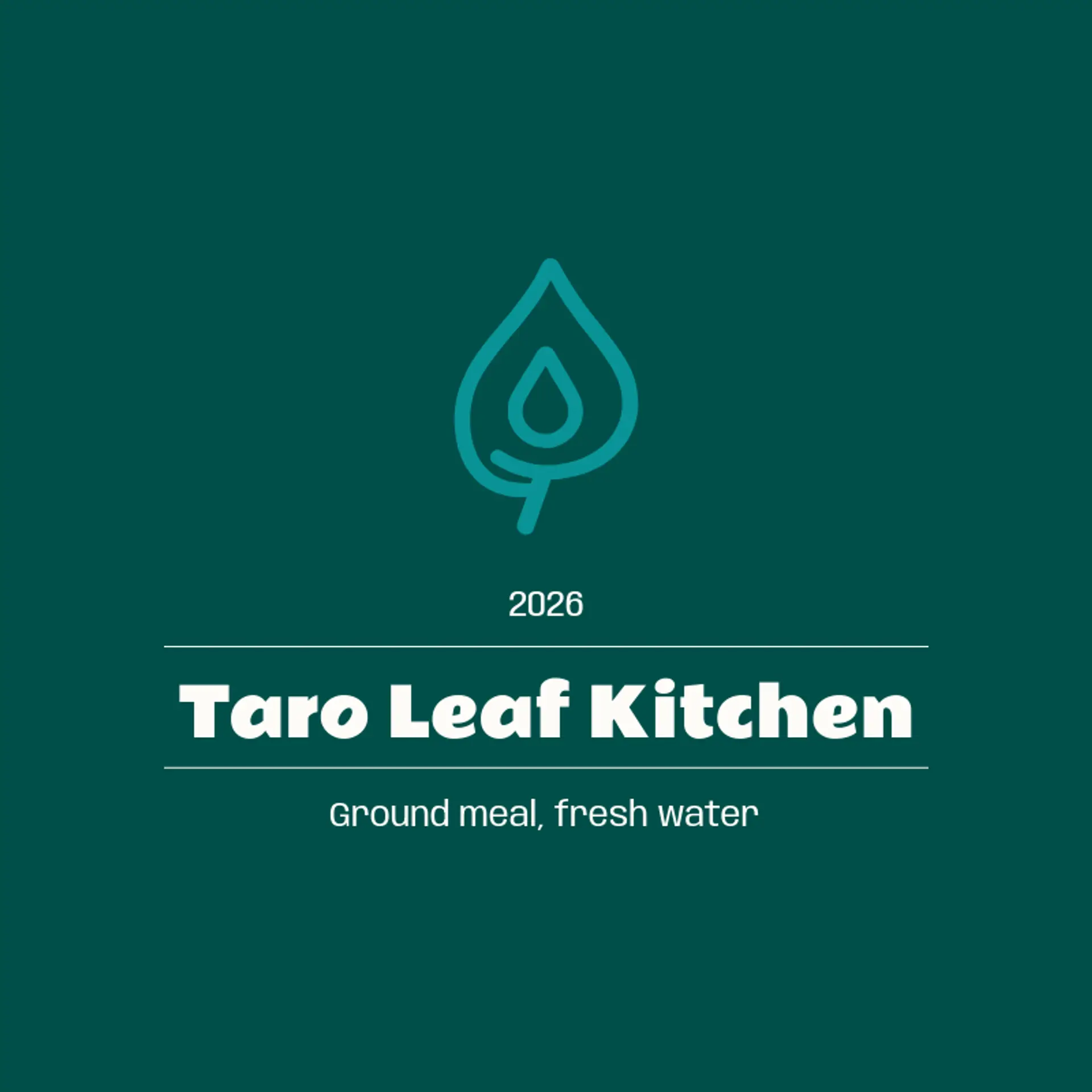 Taro Leaf Kitchen logo for hawaii
