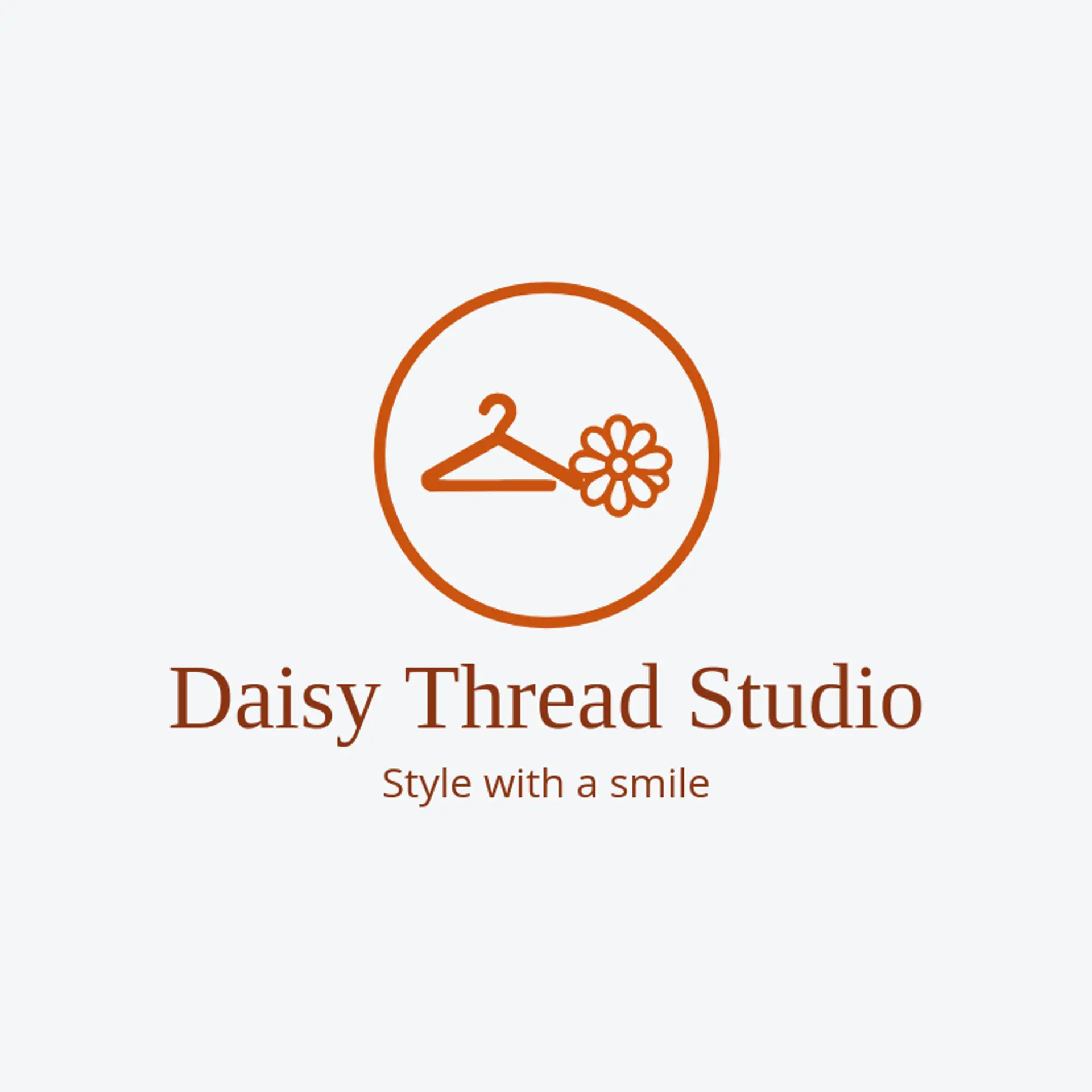 Daisy Thread Studio logo for hanger