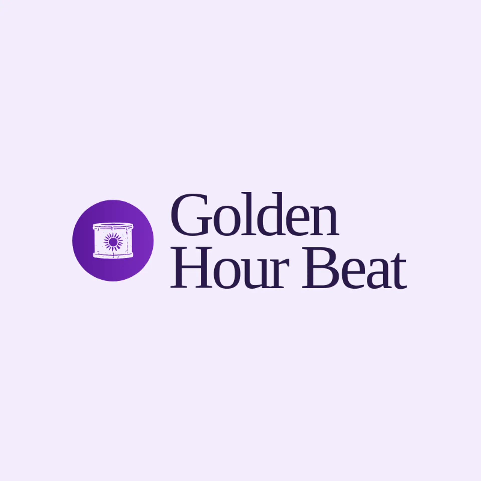 Golden Hour Beat logo for drum