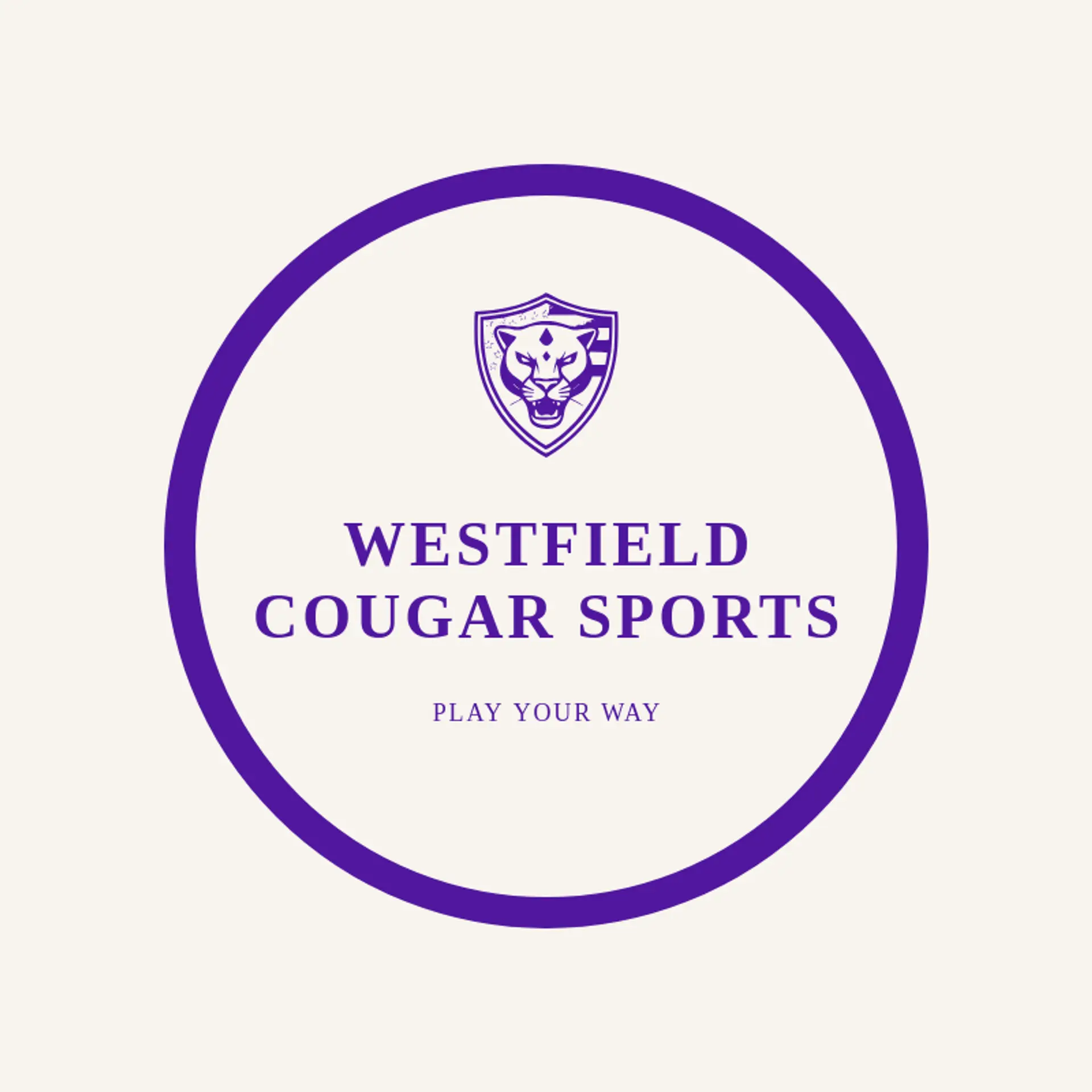 Westfield Cougar Sports logo for cougar