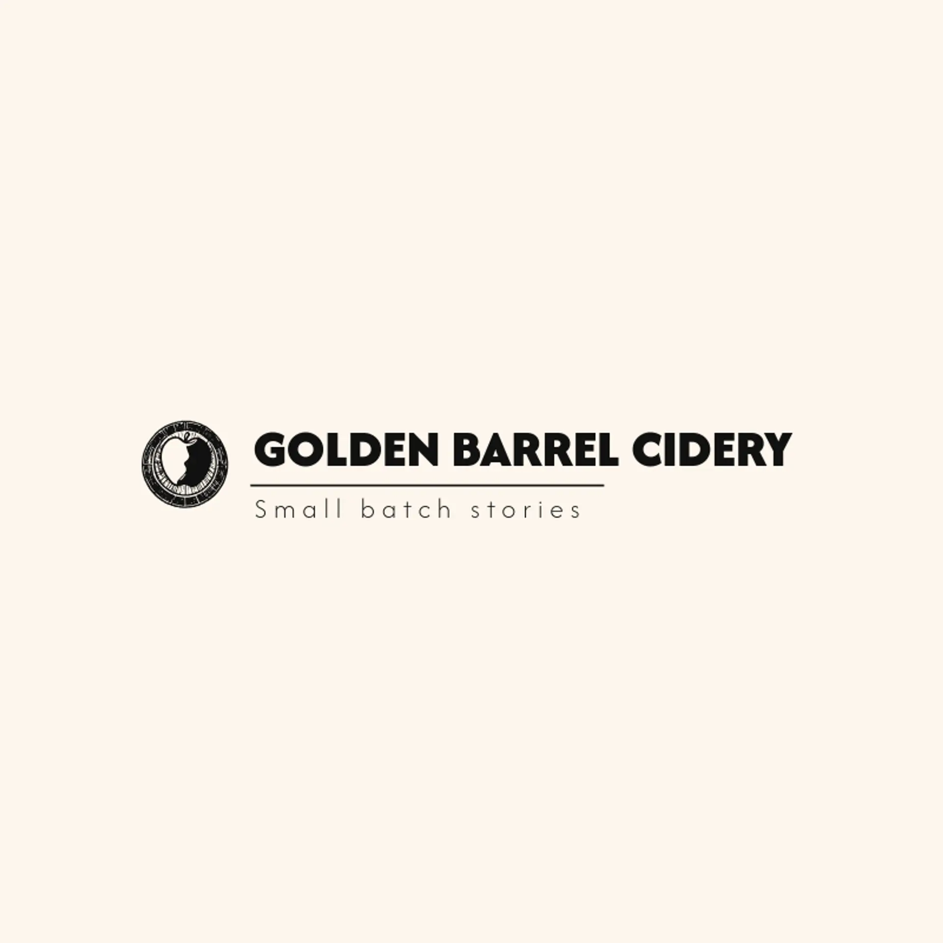 Golden Barrel Cidery logo for apple