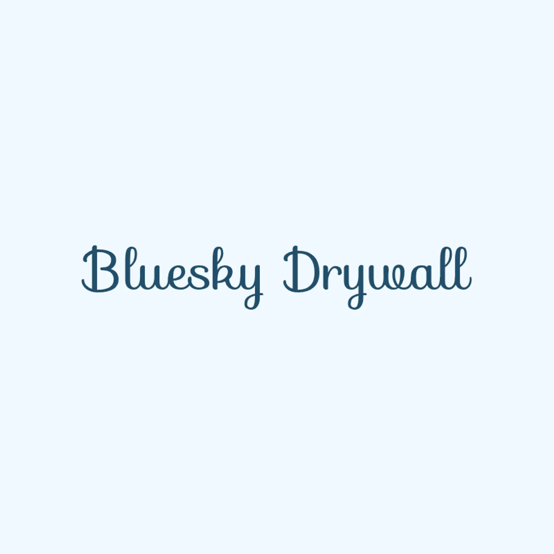 BlueSky Drywall logo for construction dry wall