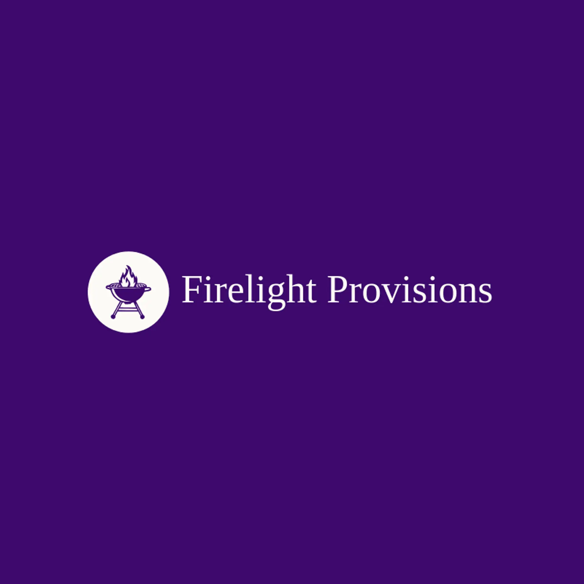Firelight Provisions logo for grill