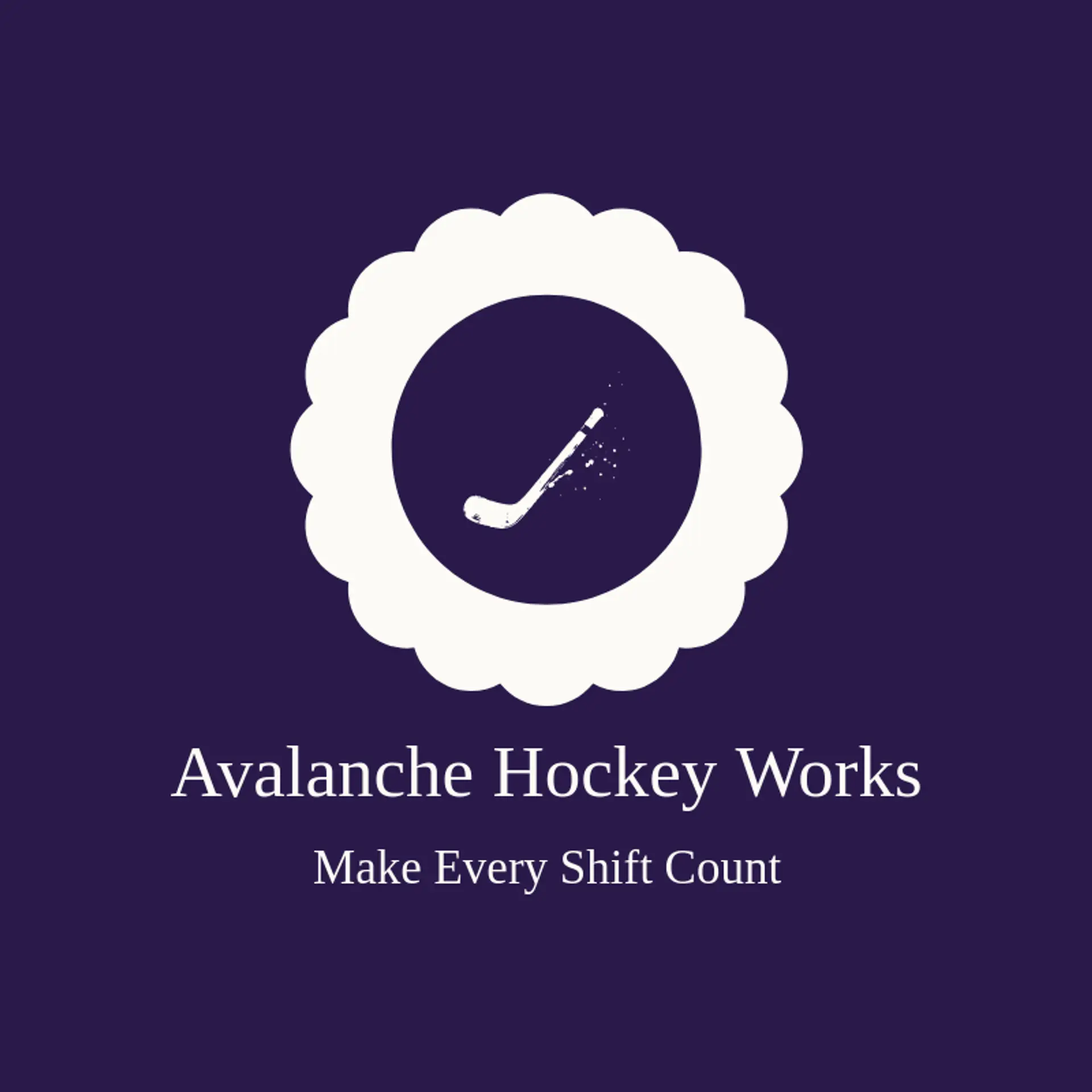 Avalanche Hockey Works logo for hockey stick