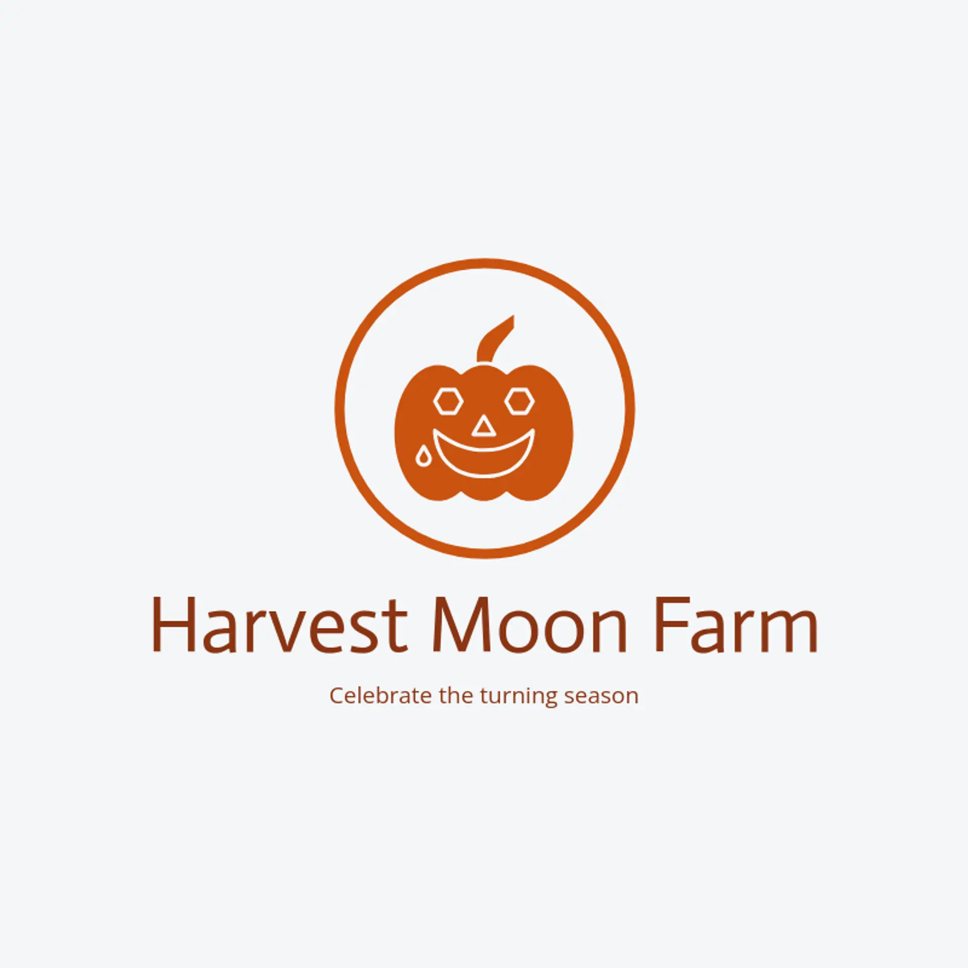Harvest Moon Farm logo for pumpkin