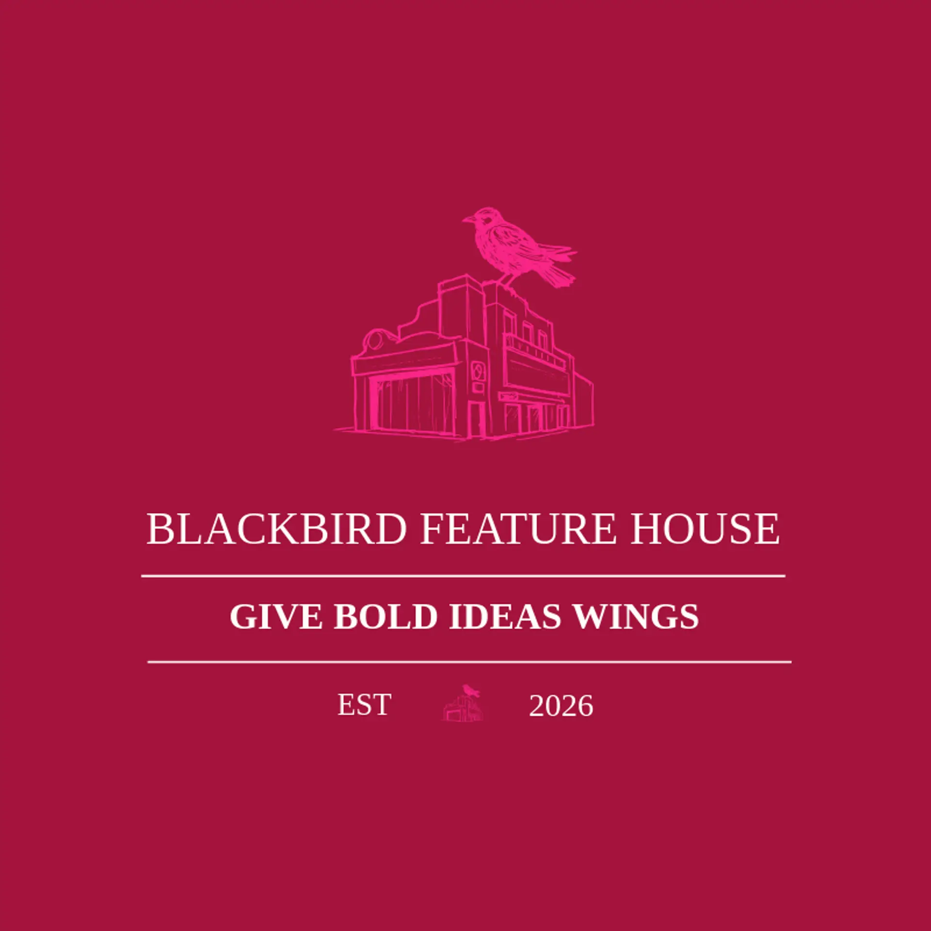 Blackbird Feature House logo for movie studio