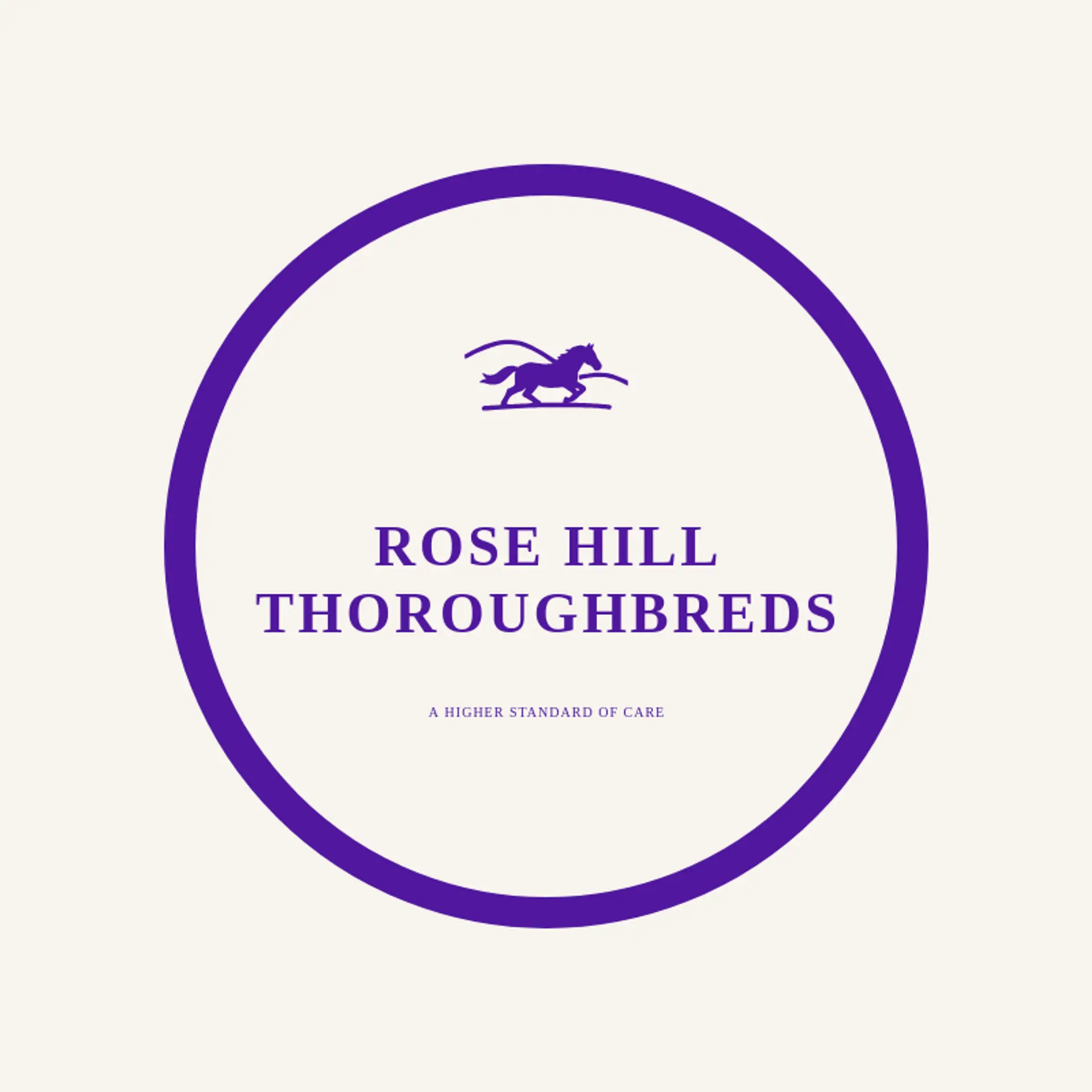 Rose Hill Thoroughbreds logo for derby