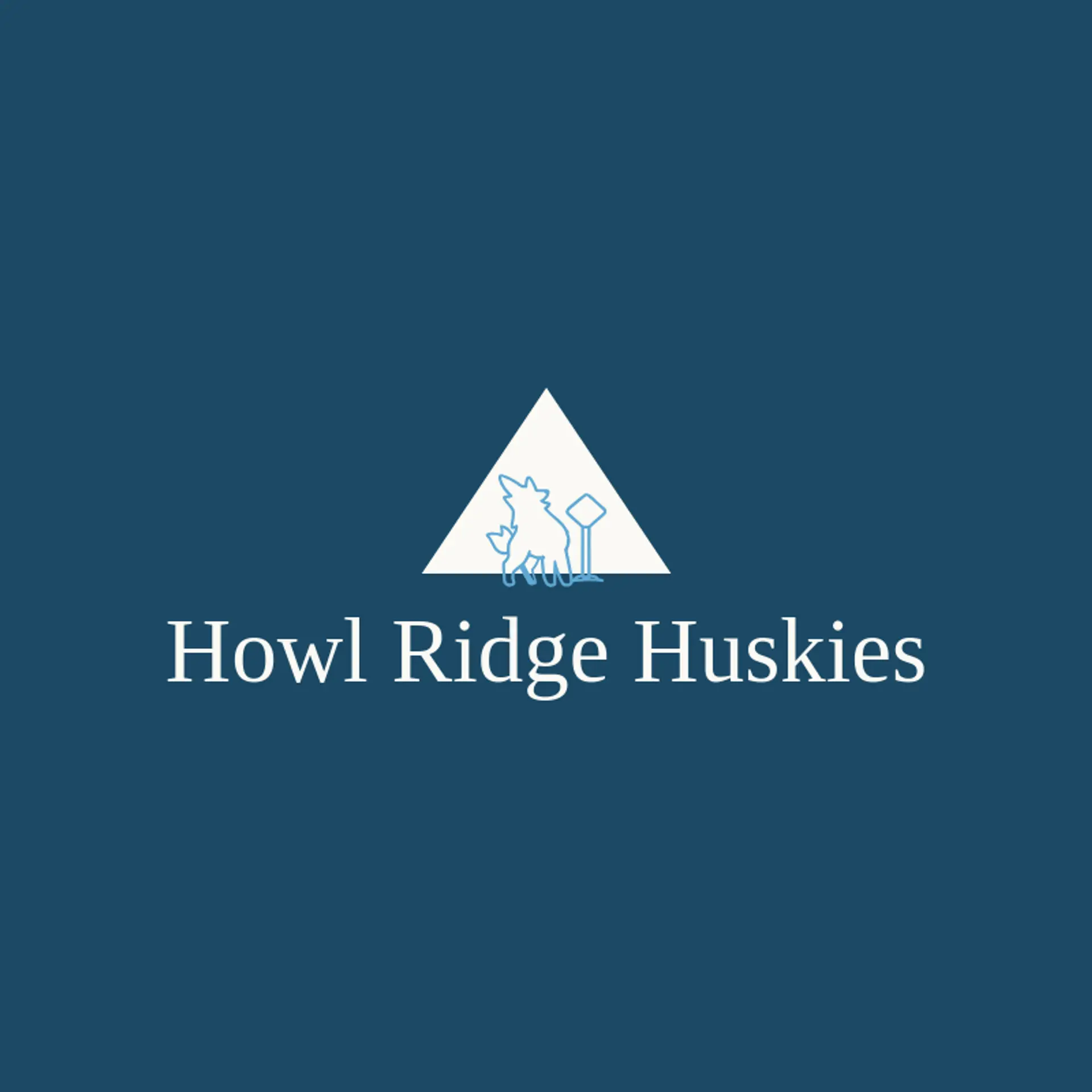 Howl Ridge Huskies logo for husky