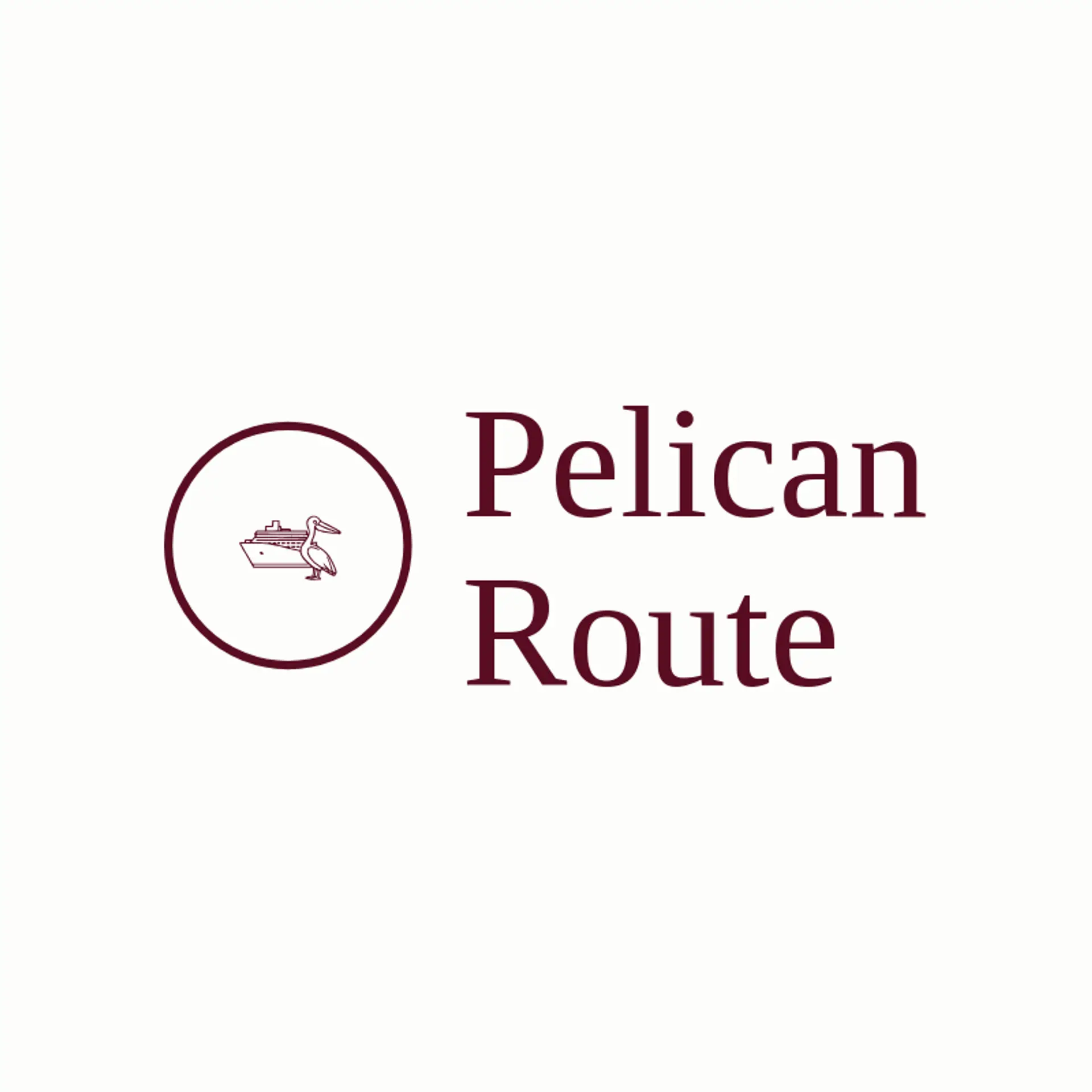 Pelican Route logo for cruise ship