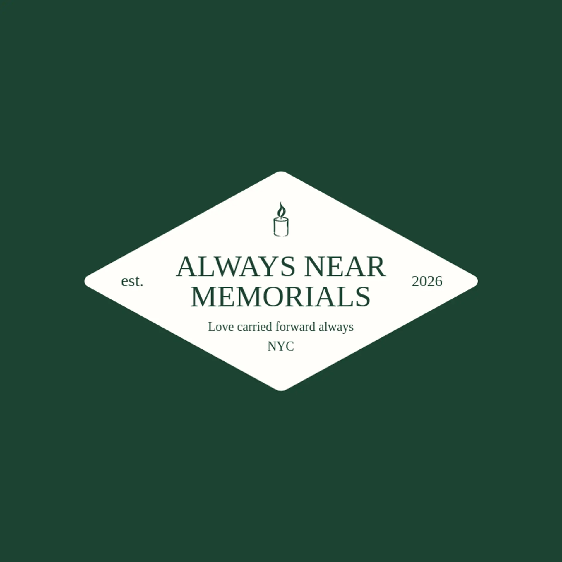 Always Near Memorials logo for funeral home